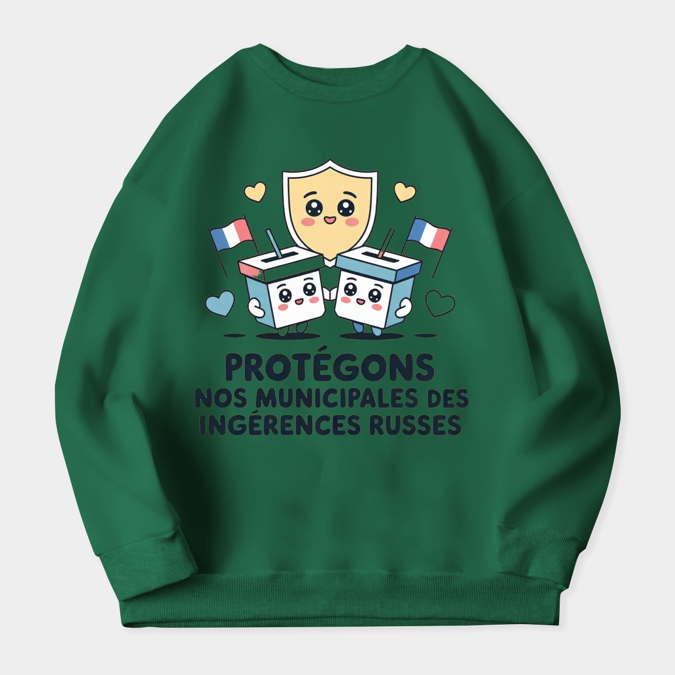 Cute United Ballot Boxes France Women's Crewneck Sweatshirt