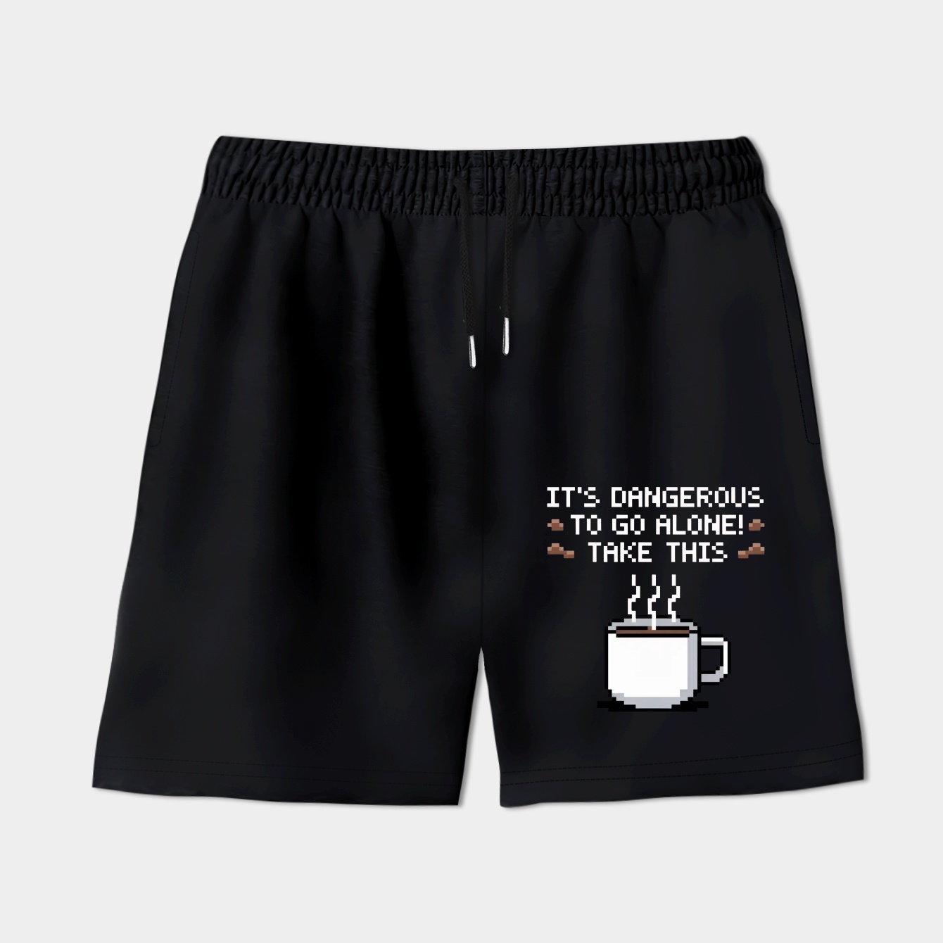 It's Dangerous To Go Alone, Take This Coffee Women's Shorts