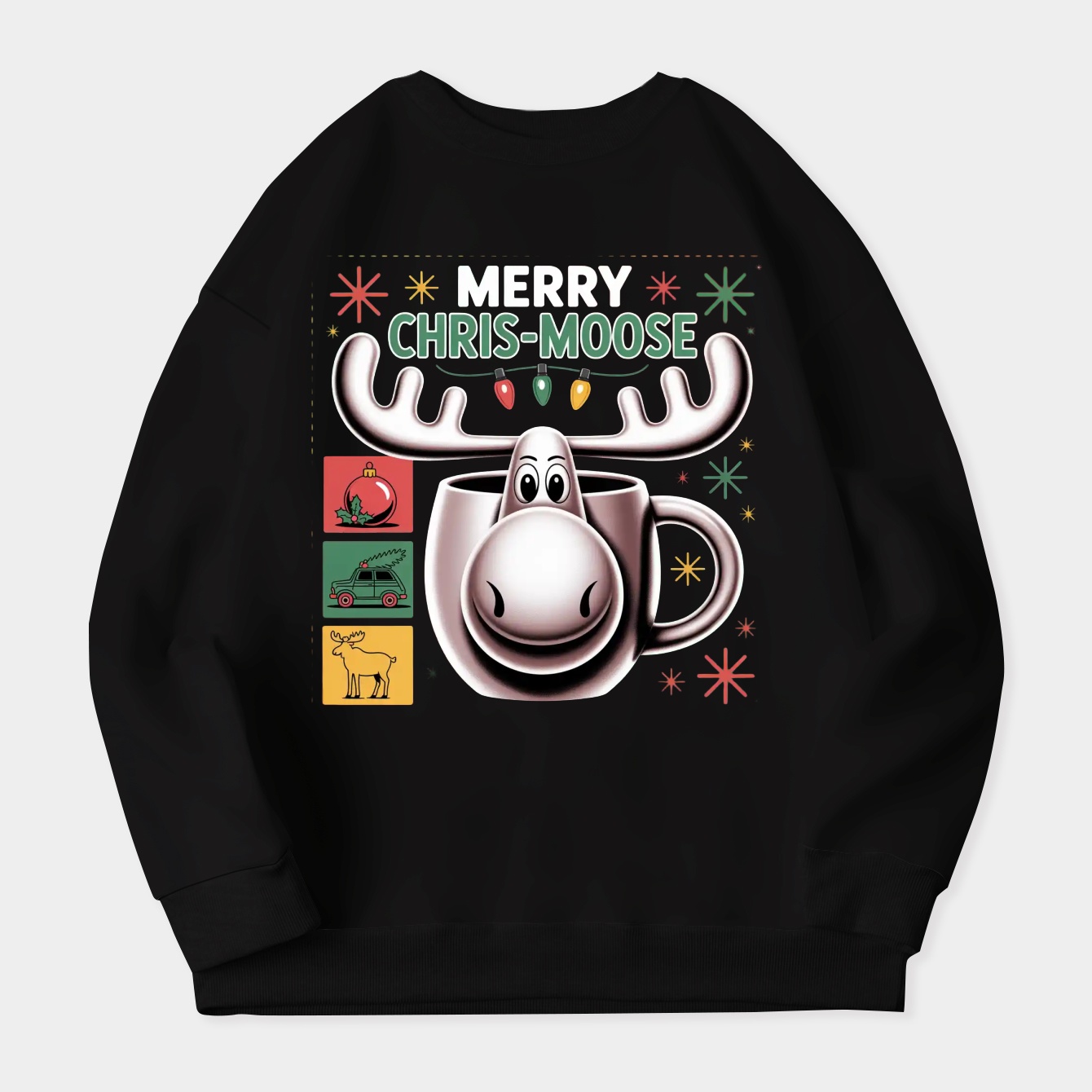 National Lampoon's Christmas Vacation Merry Chris-Moose Women's Crewneck Sweatshirt