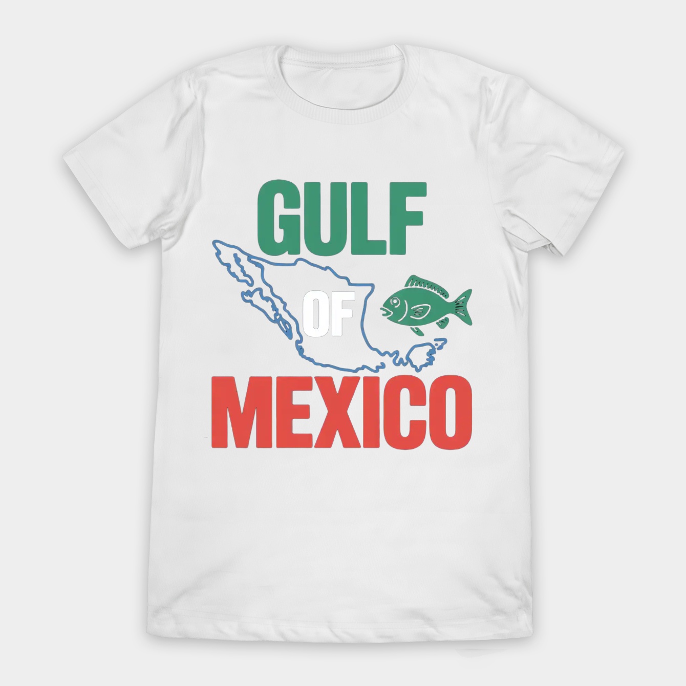 Gulf of Mexico Map Art – Bold Coastal Vibes for Travelers & Dreamers Women's T-Shirt