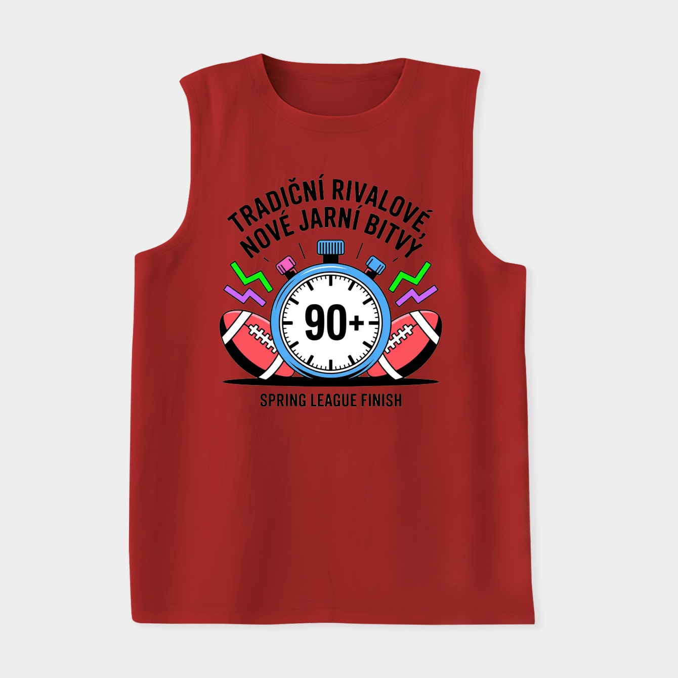 90+ Spring League Rivalry Timer Women's Soft Tank Top