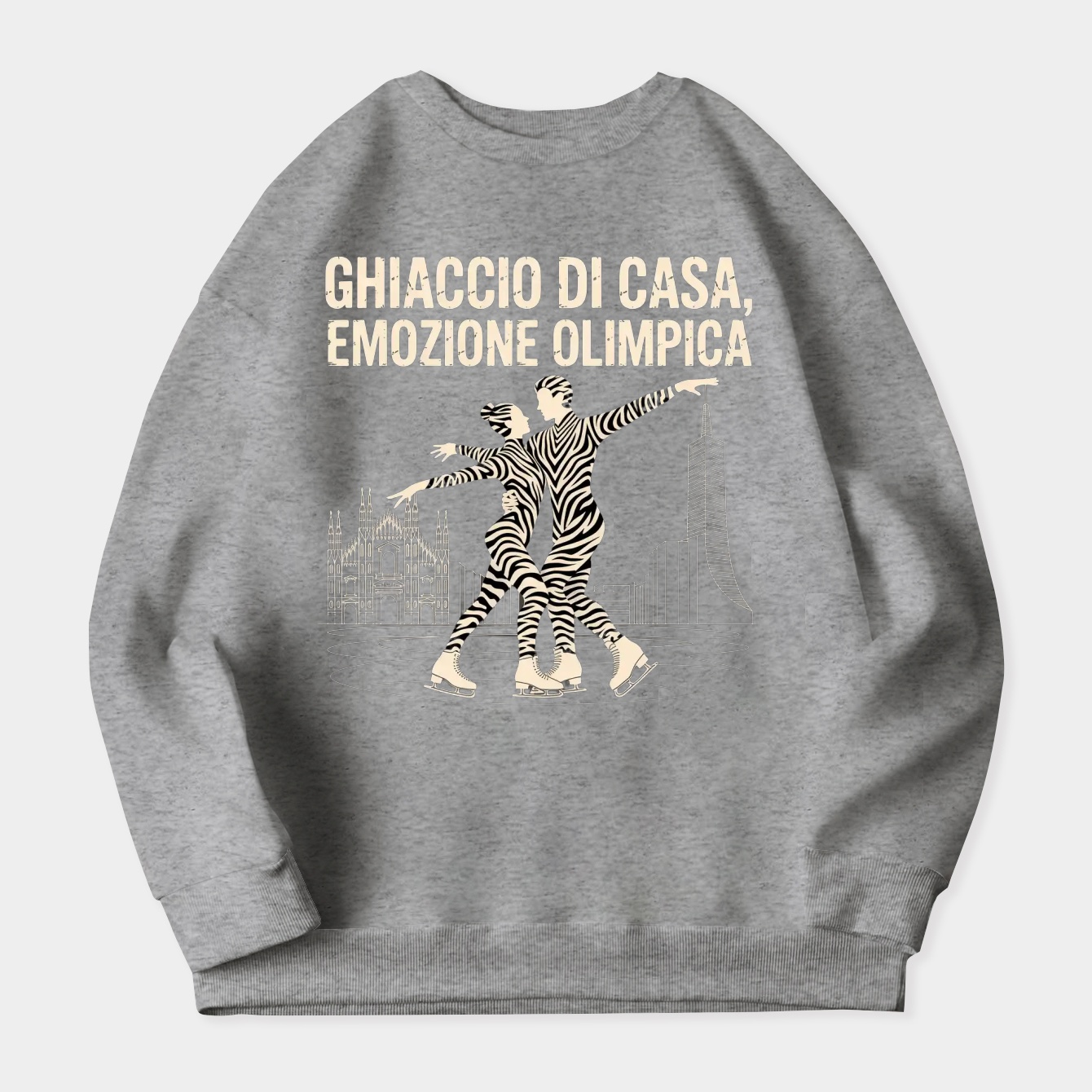 Milan Olympic Zebra Skaters Women's Crewneck Sweatshirt