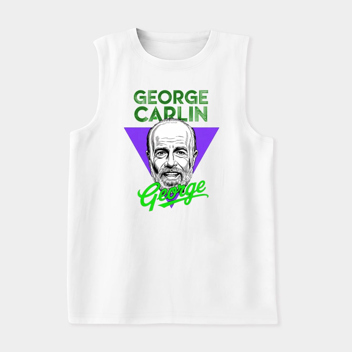 George Carlin Vintage Style Fan Art Women's Soft Tank Top