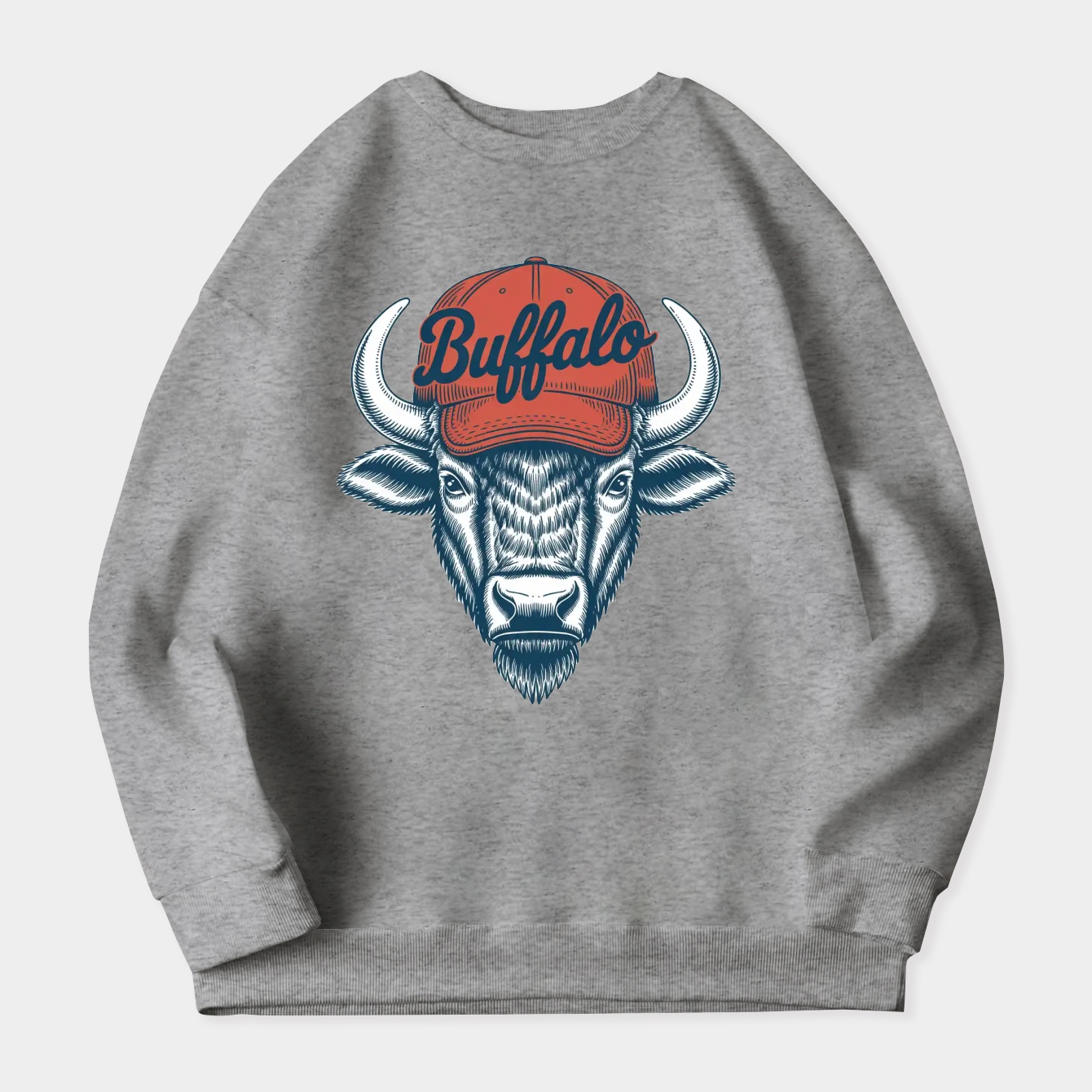 Buffalo Bills Buffalo Mascot Est. 1960 Vintage Football M5513 Women's Crewneck Sweatshirt