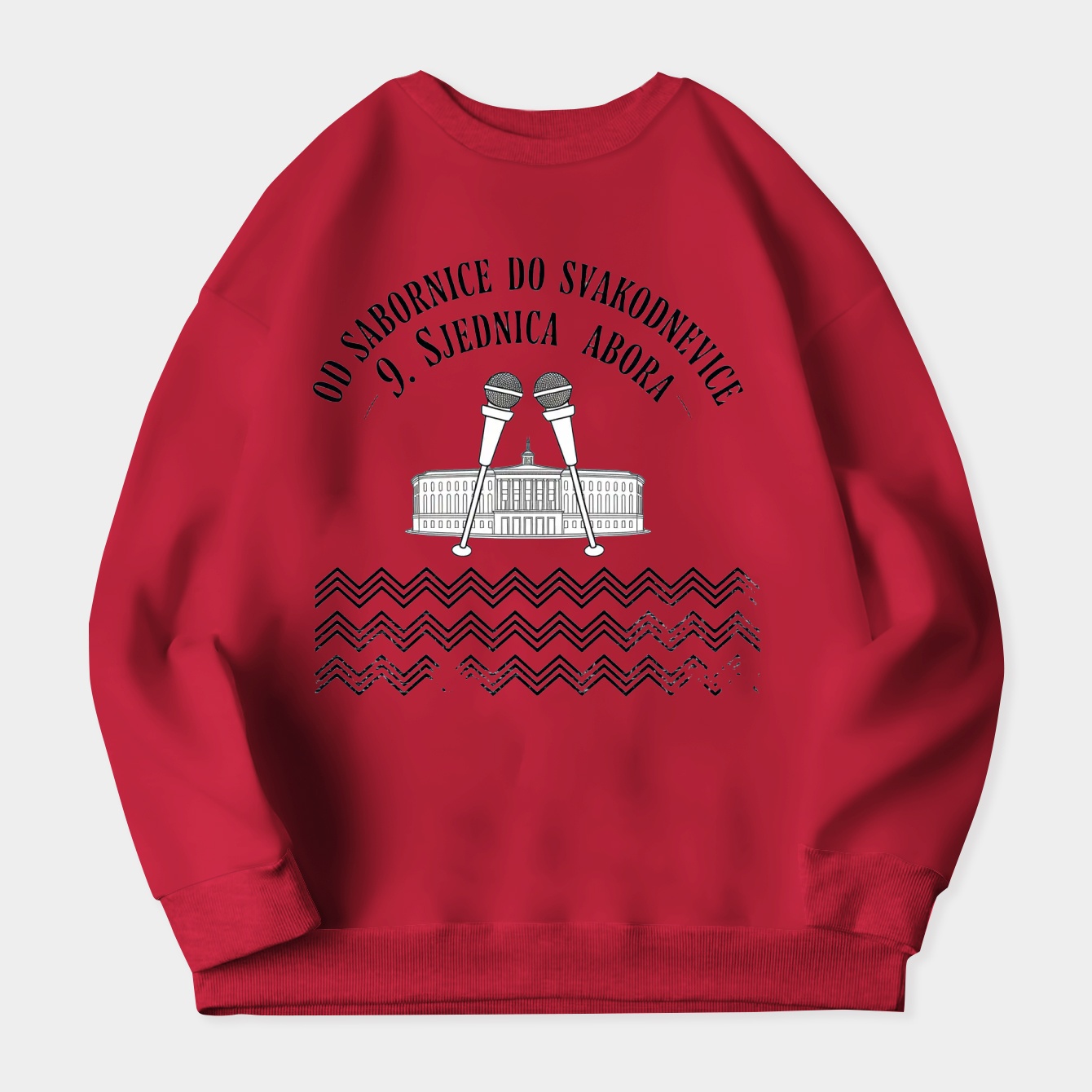 Parliament Debate Vintage Emblem Women's Crewneck Sweatshirt