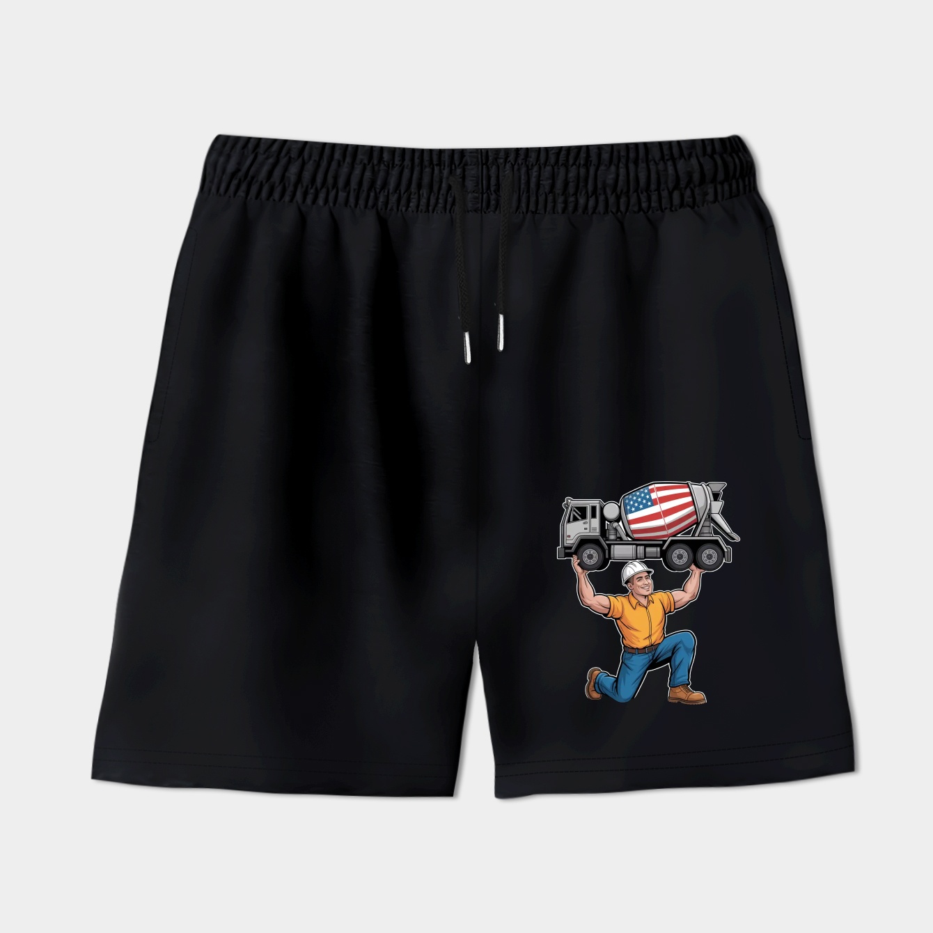 Cement Truck Mixer Cartoon Women's Shorts