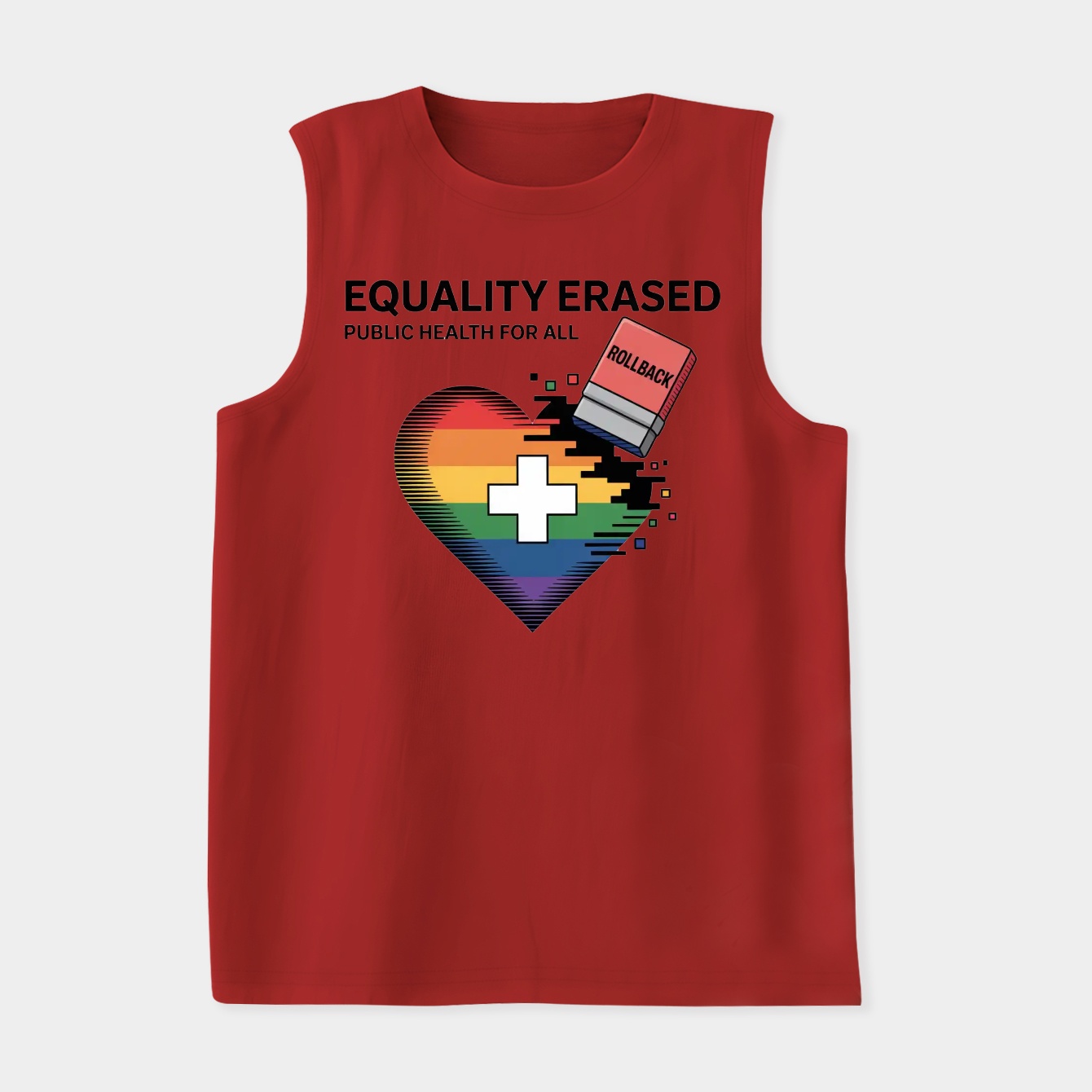 Equality Erased, Health for All Women's Soft Tank Top