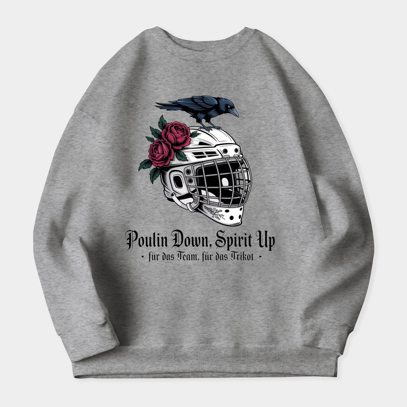 Victorian Gothic Hockey Spirit Women's Crewneck Sweatshirt
