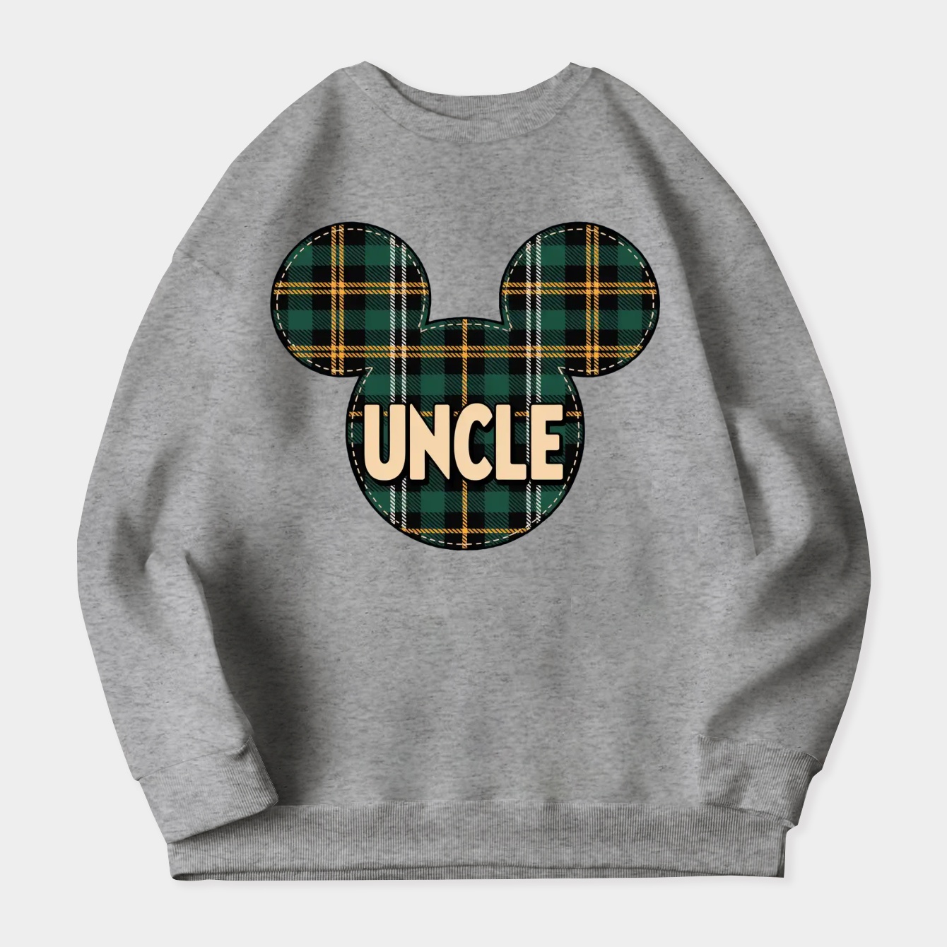 Mickey Mouse Uncle Holiday Patch Women's Crewneck Sweatshirt