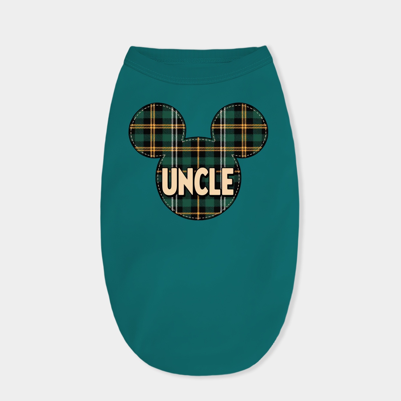 Mickey Mouse Uncle Holiday Patch Dog Shirt