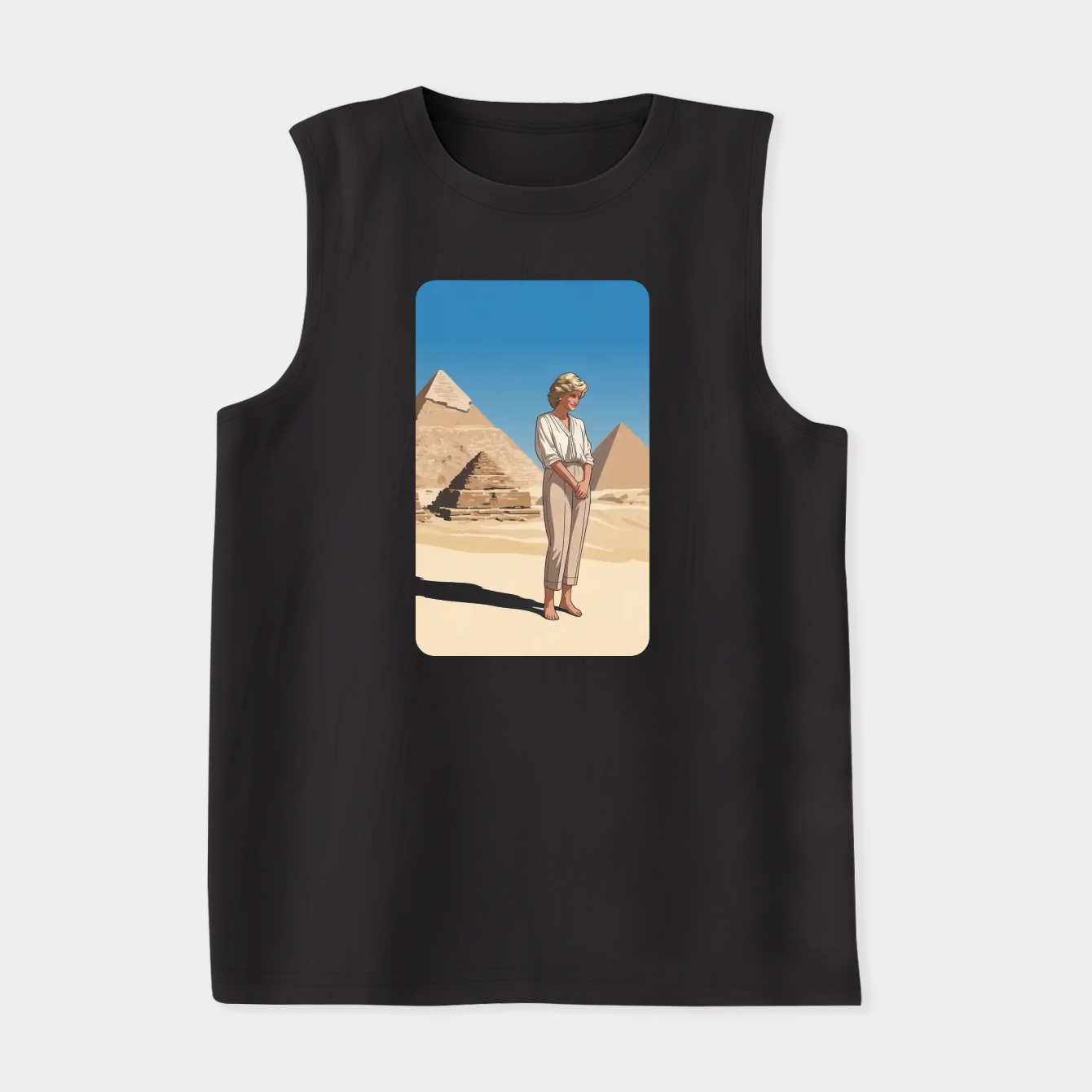 Princess Diana Egypt 1992 Relaxed Fit Women's Soft Tank Top