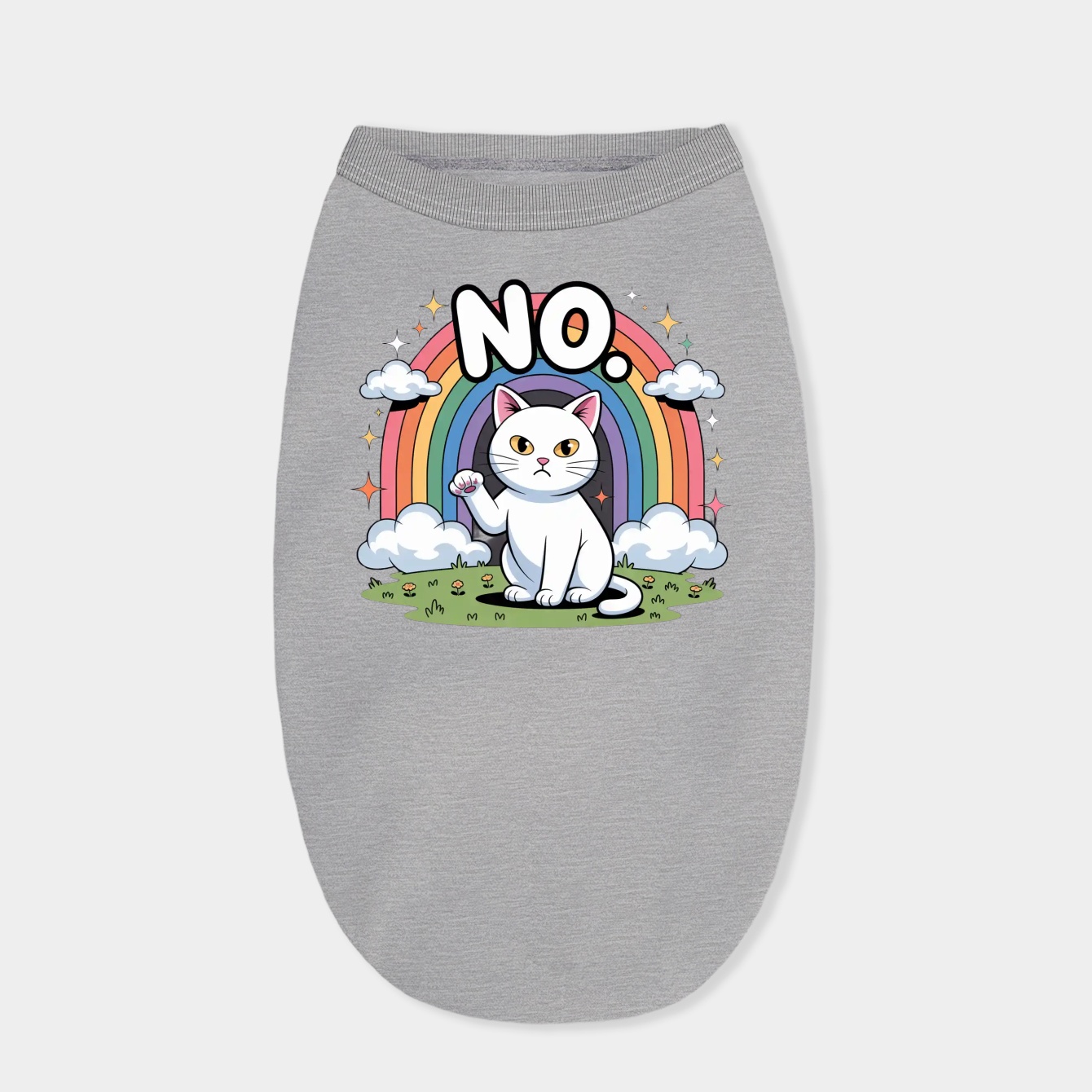 Rainbow Cat No Dog Shirt