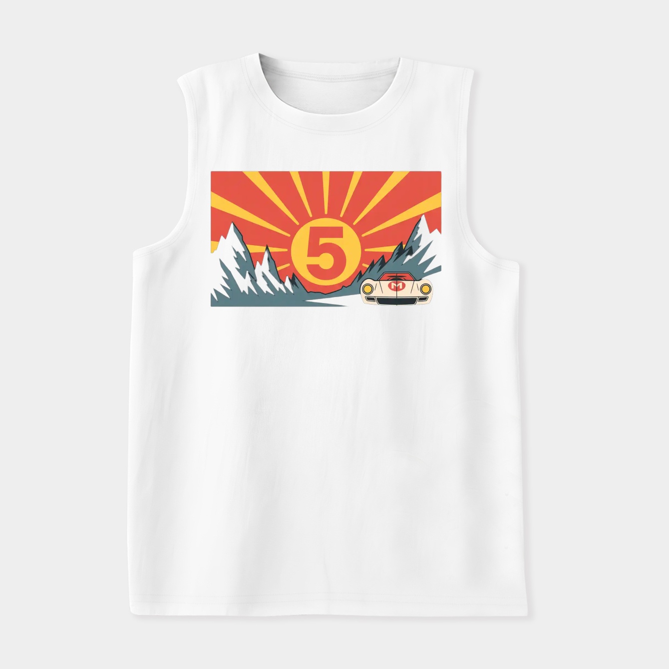 Mach 5 Speed Racer Rising Sun Women's Soft Tank Top