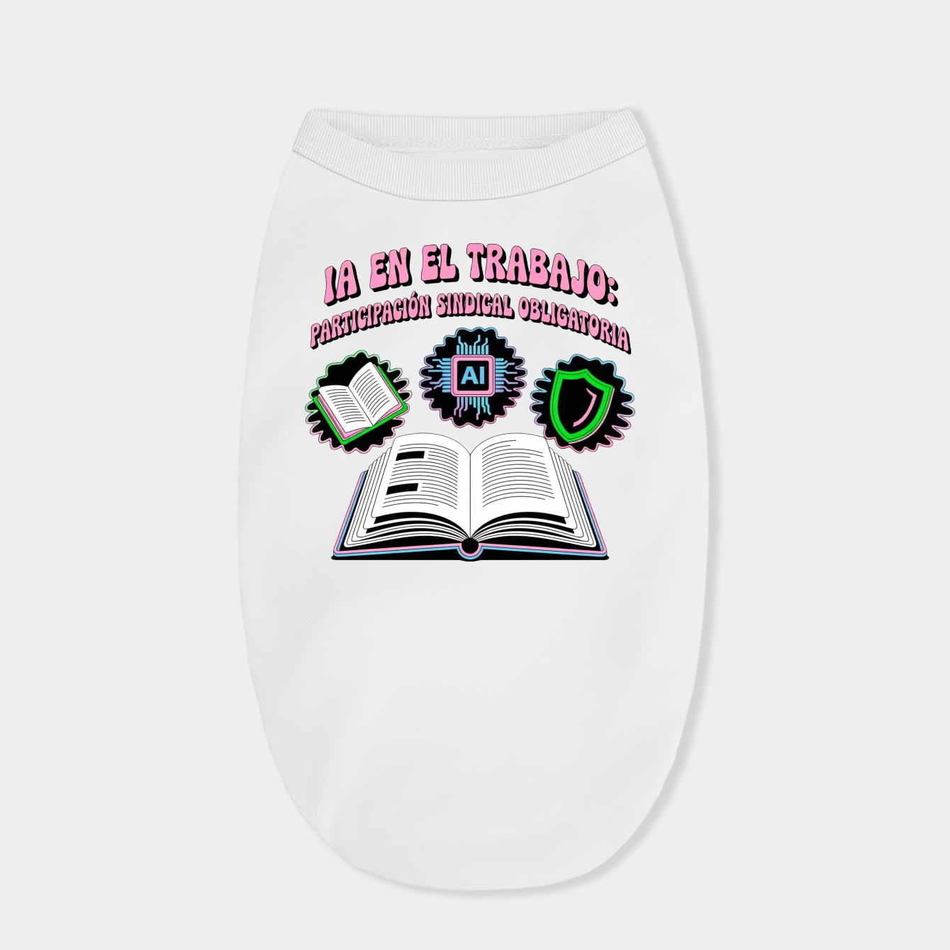 Psychedelic Union Tech Rights Contract Dog Shirt