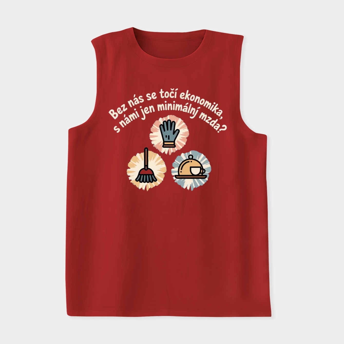 Vintage Tie-Dye Workers’ Protest Women's Soft Tank Top