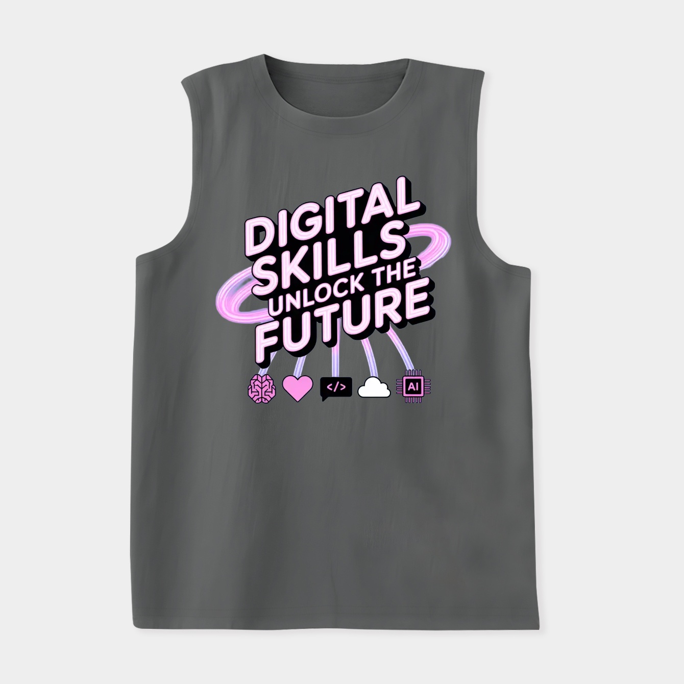 Digital Skills Unlock the Future Women's Soft Tank Top