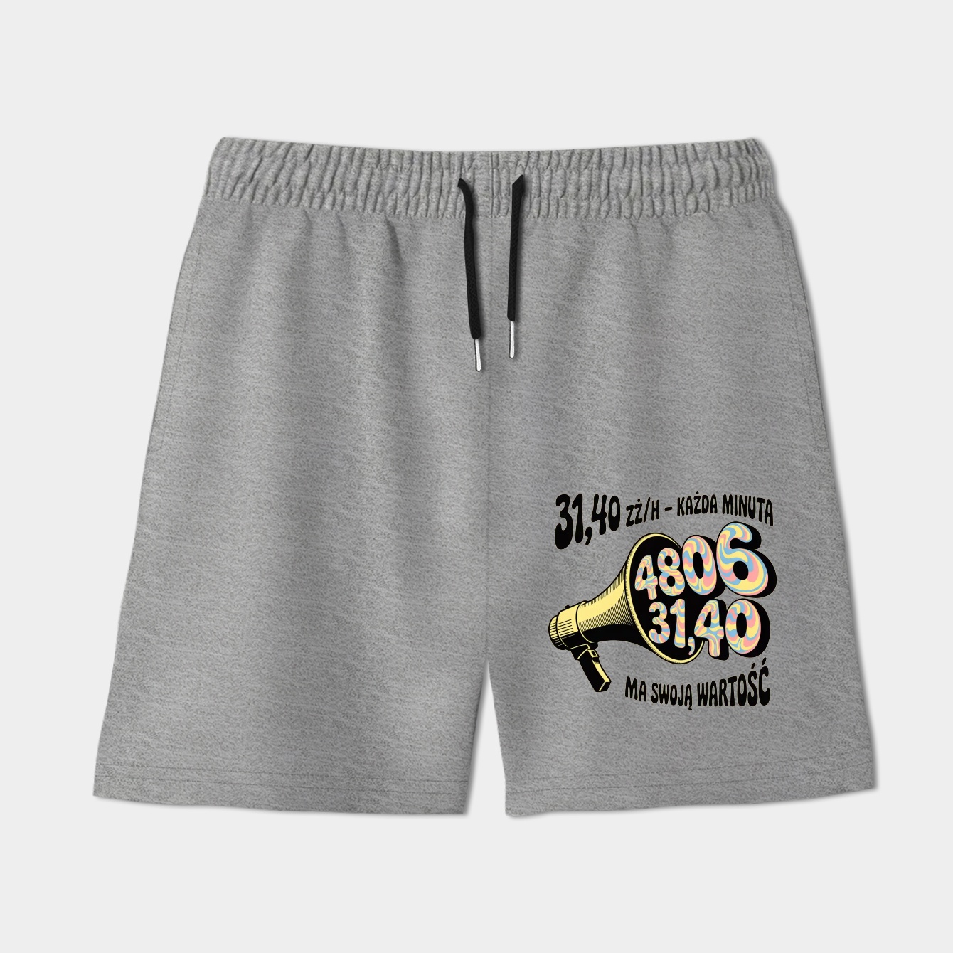 Psychedelic Wage Time Megaphone Women's Shorts