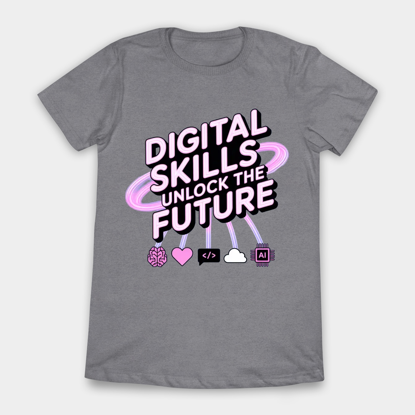 Digital Skills Unlock the Future Women's T-Shirt