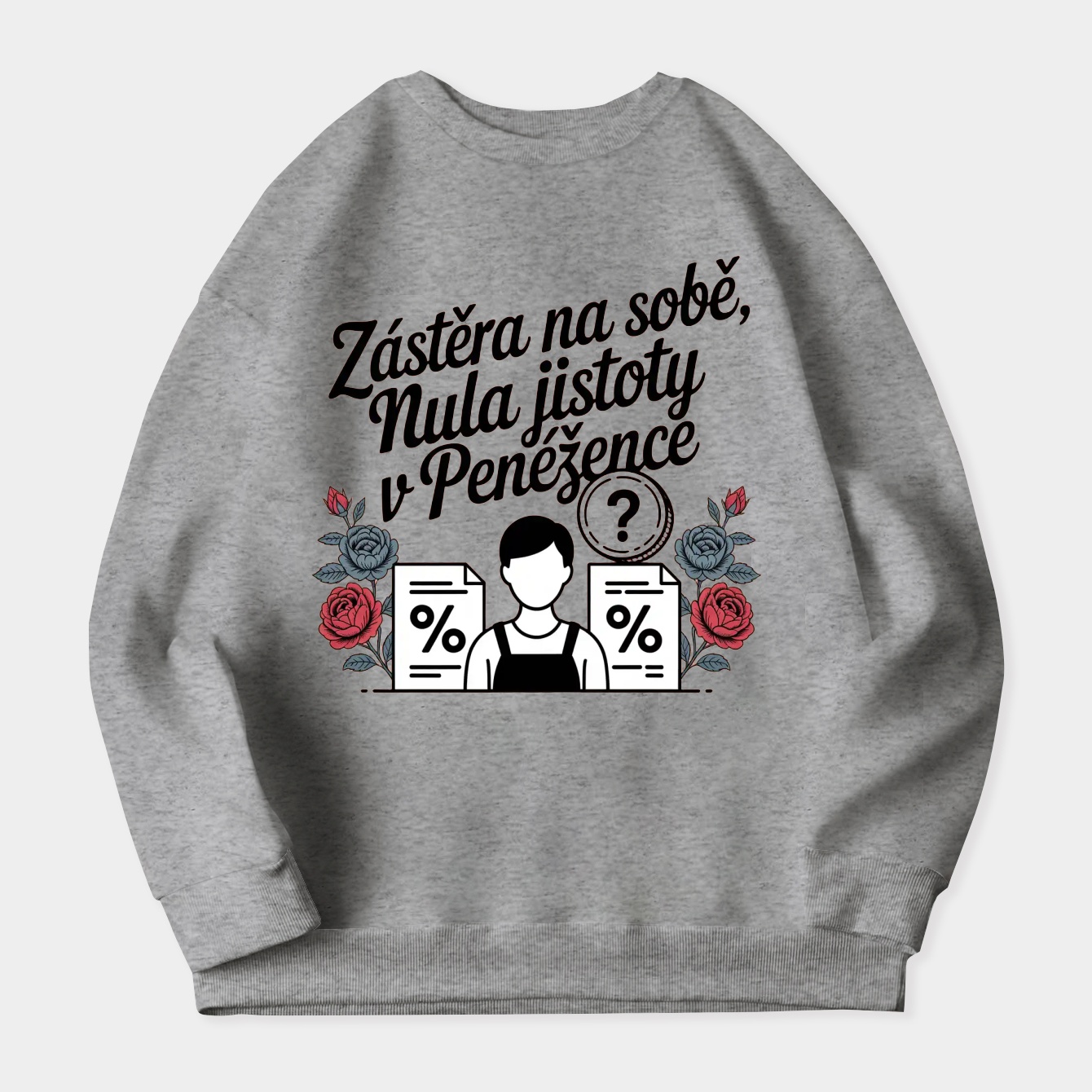 Apron On, Wallet Uncertain Women's Crewneck Sweatshirt