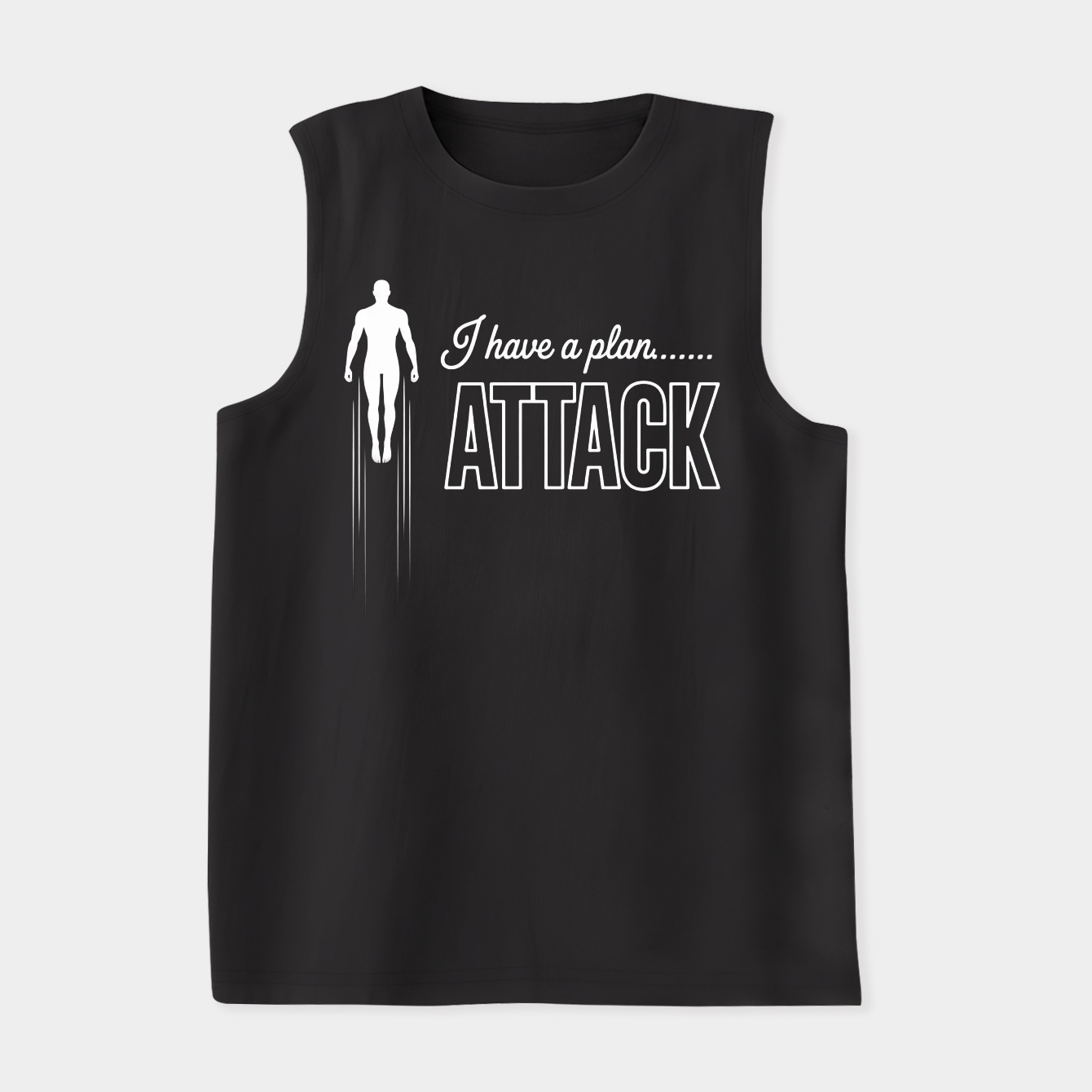 Iron Words - I Have A Plan, ATTACK Women's Soft Tank Top