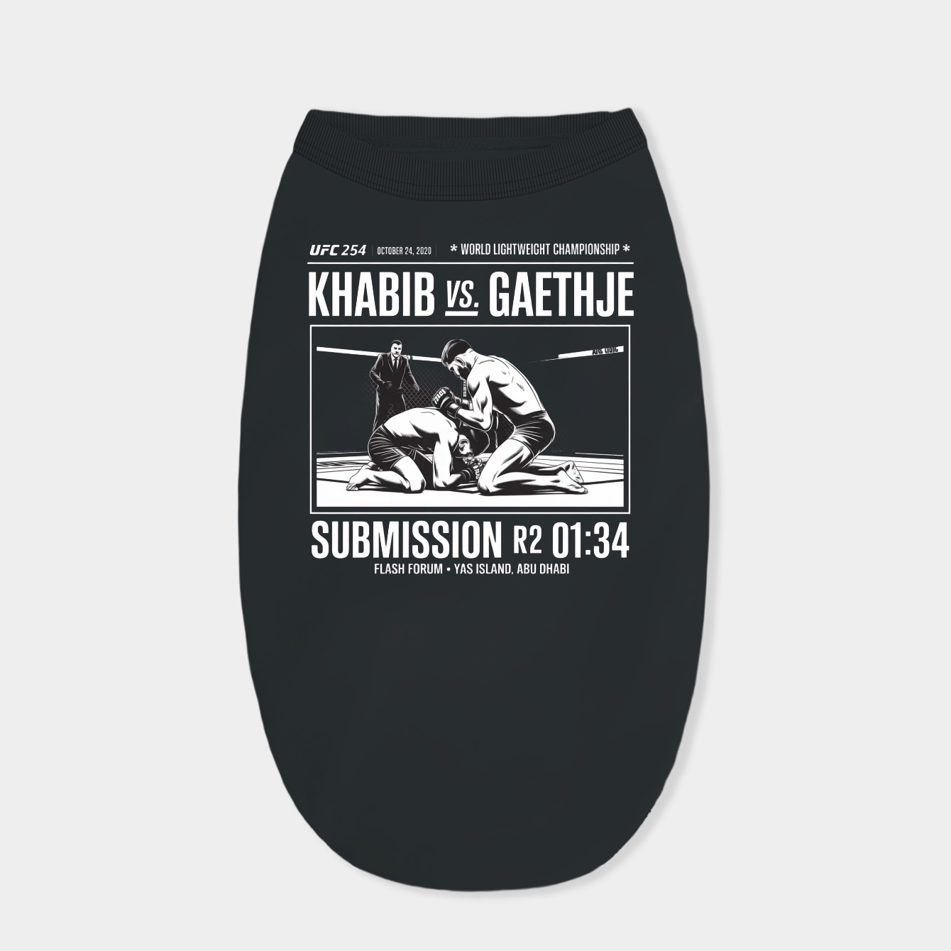 Khabib vs Gaethje UFC 254 Dog Shirt