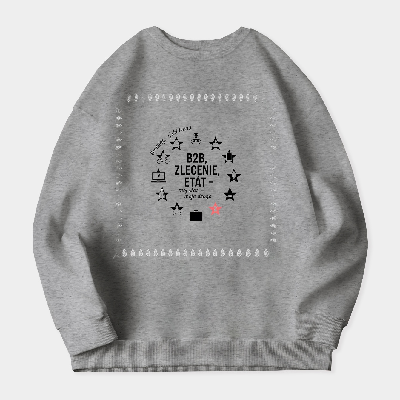 European Career Paths Leveling Up Women's Crewneck Sweatshirt