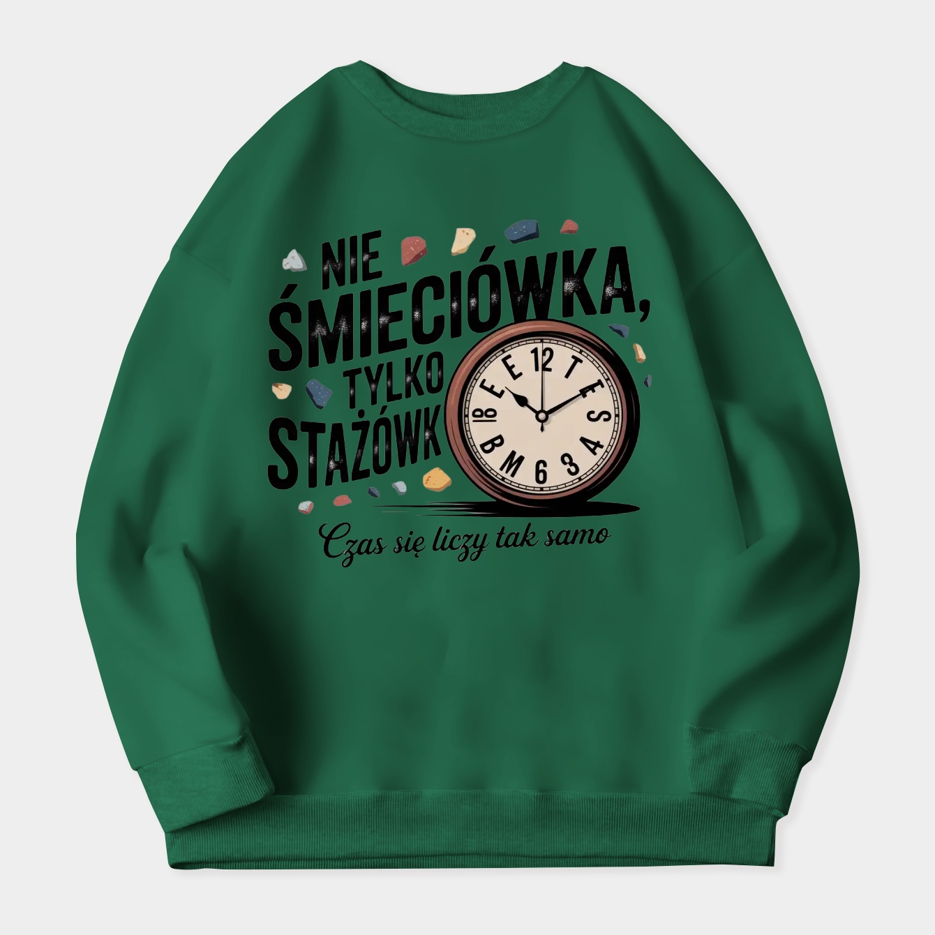 Time Counts Equally for All Women's Crewneck Sweatshirt