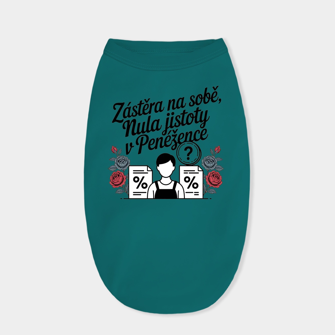 Apron On, Wallet Uncertain Dog Shirt