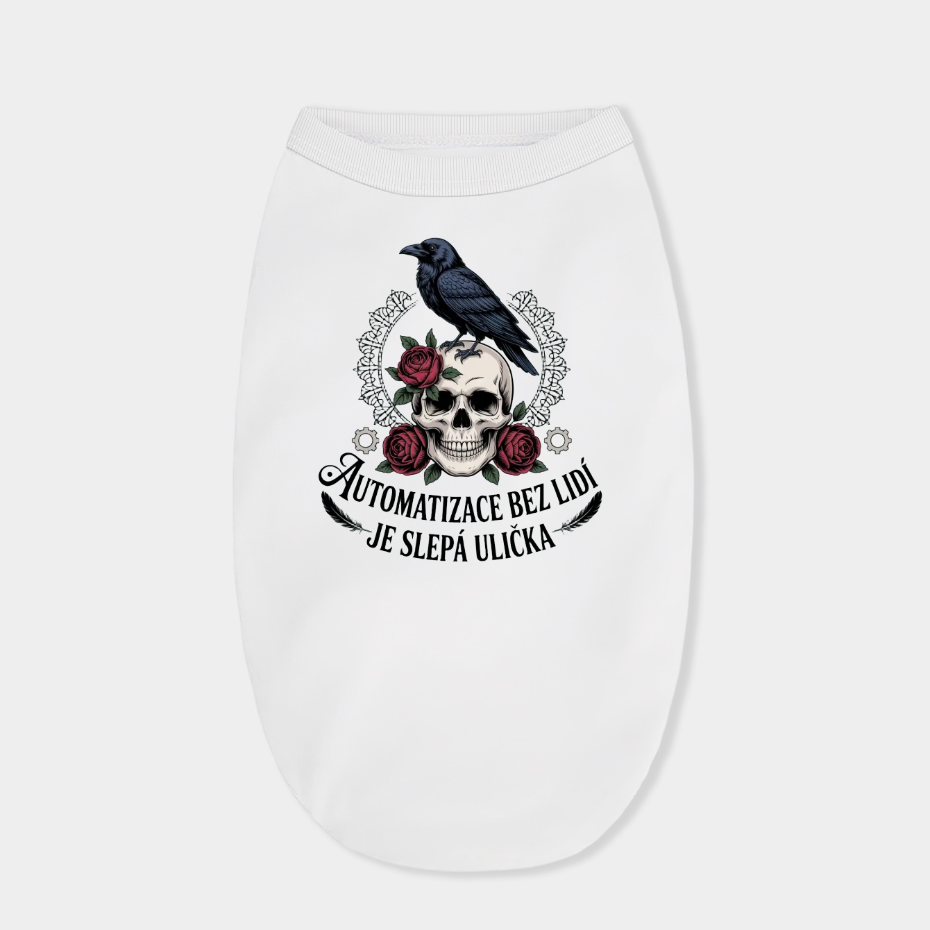 Raven Roses and Rebel Gears Dog Shirt