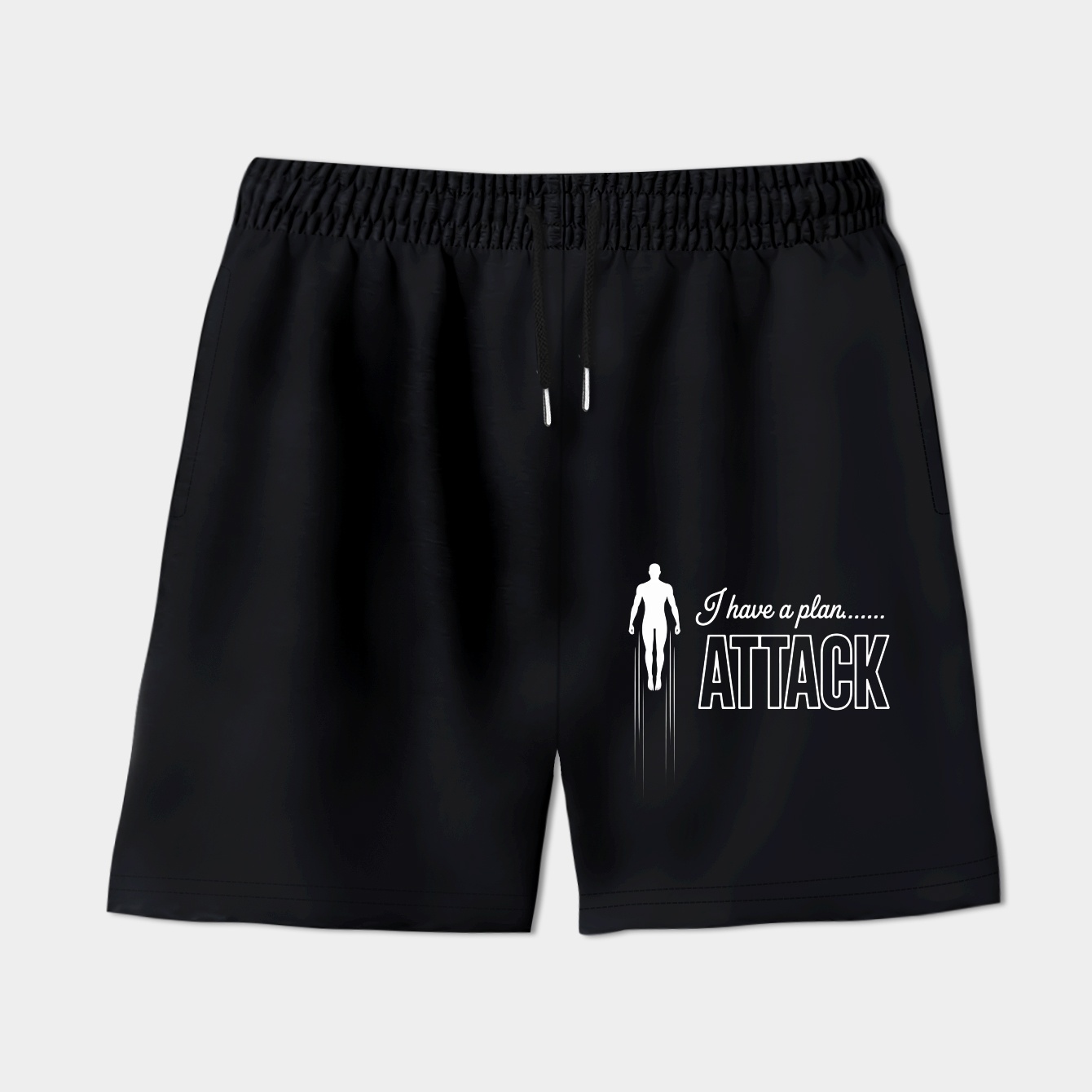 Iron Words - I Have A Plan, ATTACK Women's Shorts