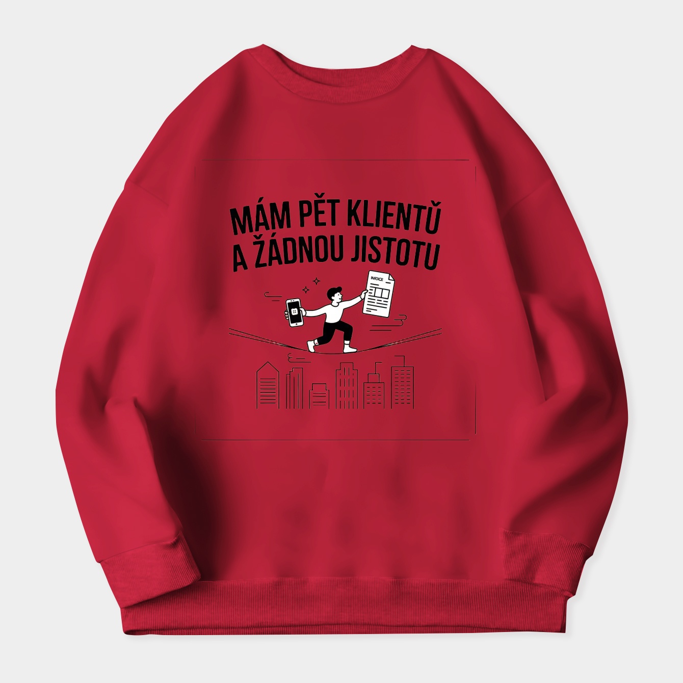 Five Clients No Certainty Women's Crewneck Sweatshirt