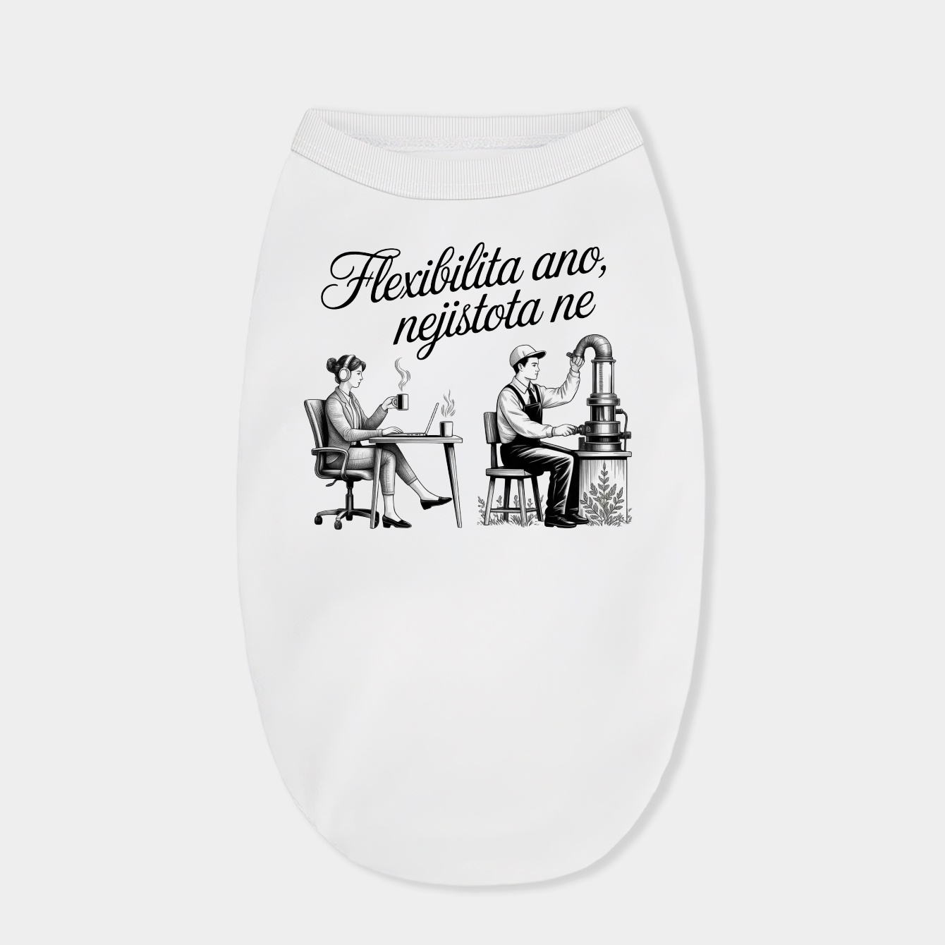 Flexibility Without Uncertainty Dual Work Dog Shirt