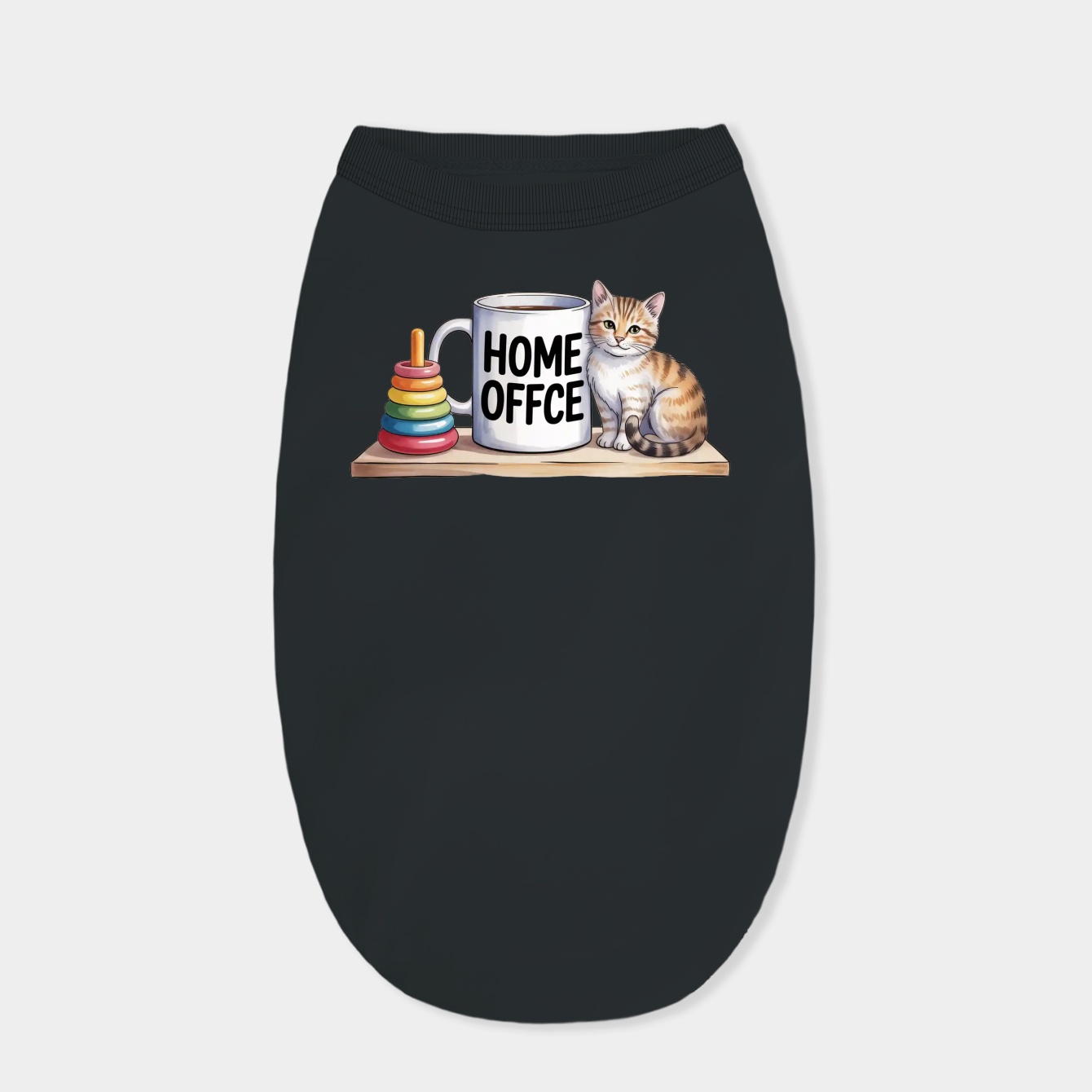 Cozy Home Office Mug Scene Dog Shirt