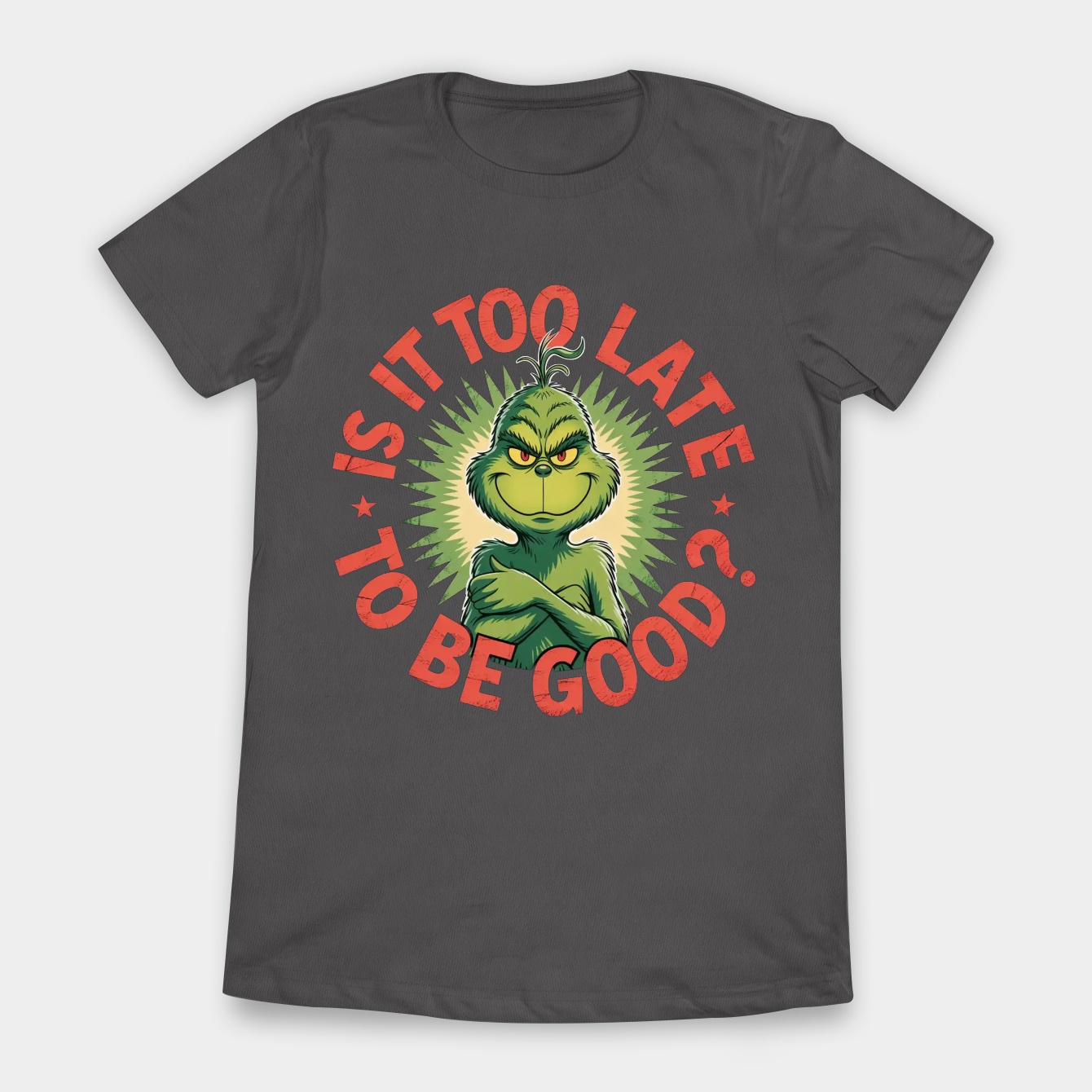 Grinch Is It Too Late To Be Good Girls Women's T-Shirt