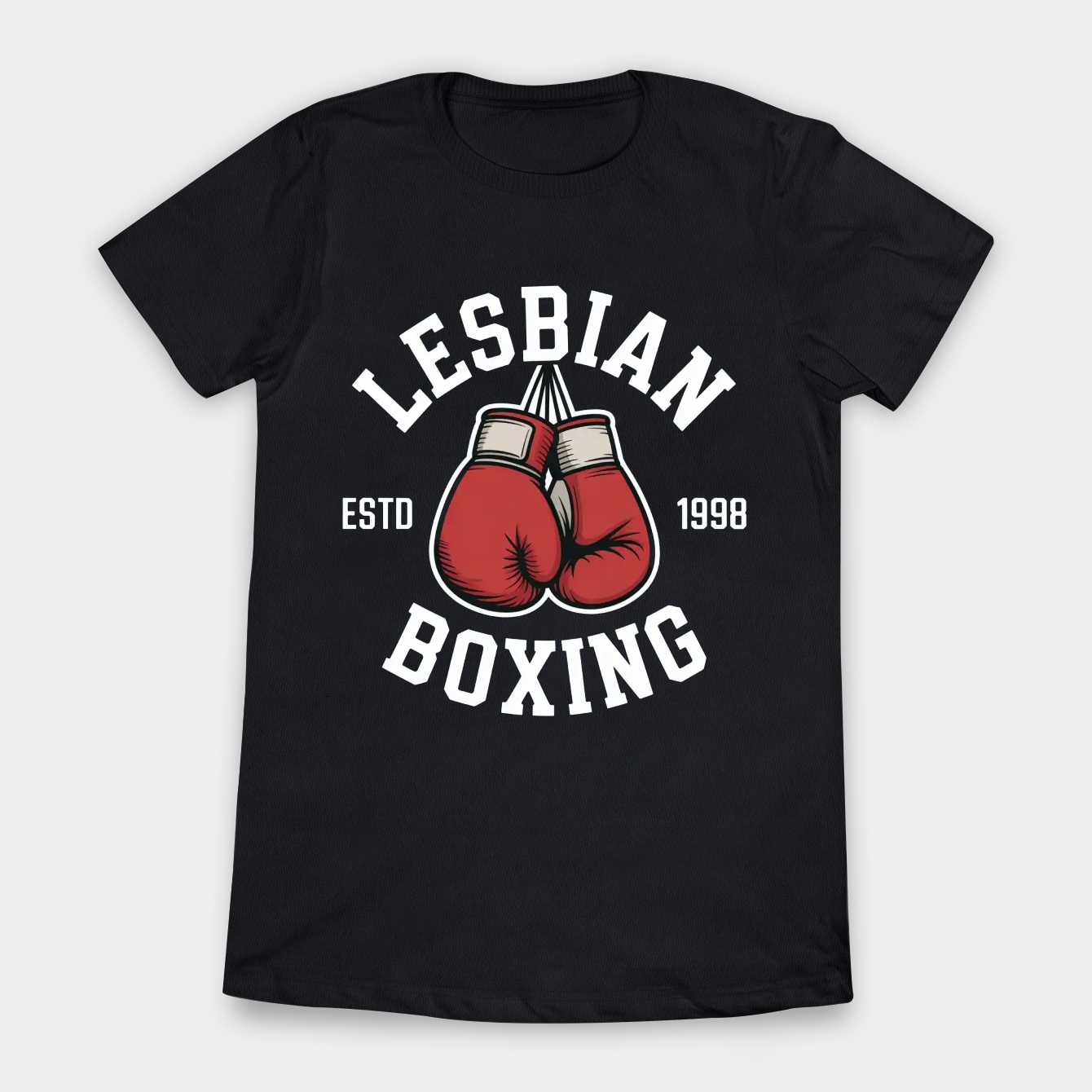 Lesbian Boxing Vintage Women's T-Shirt
