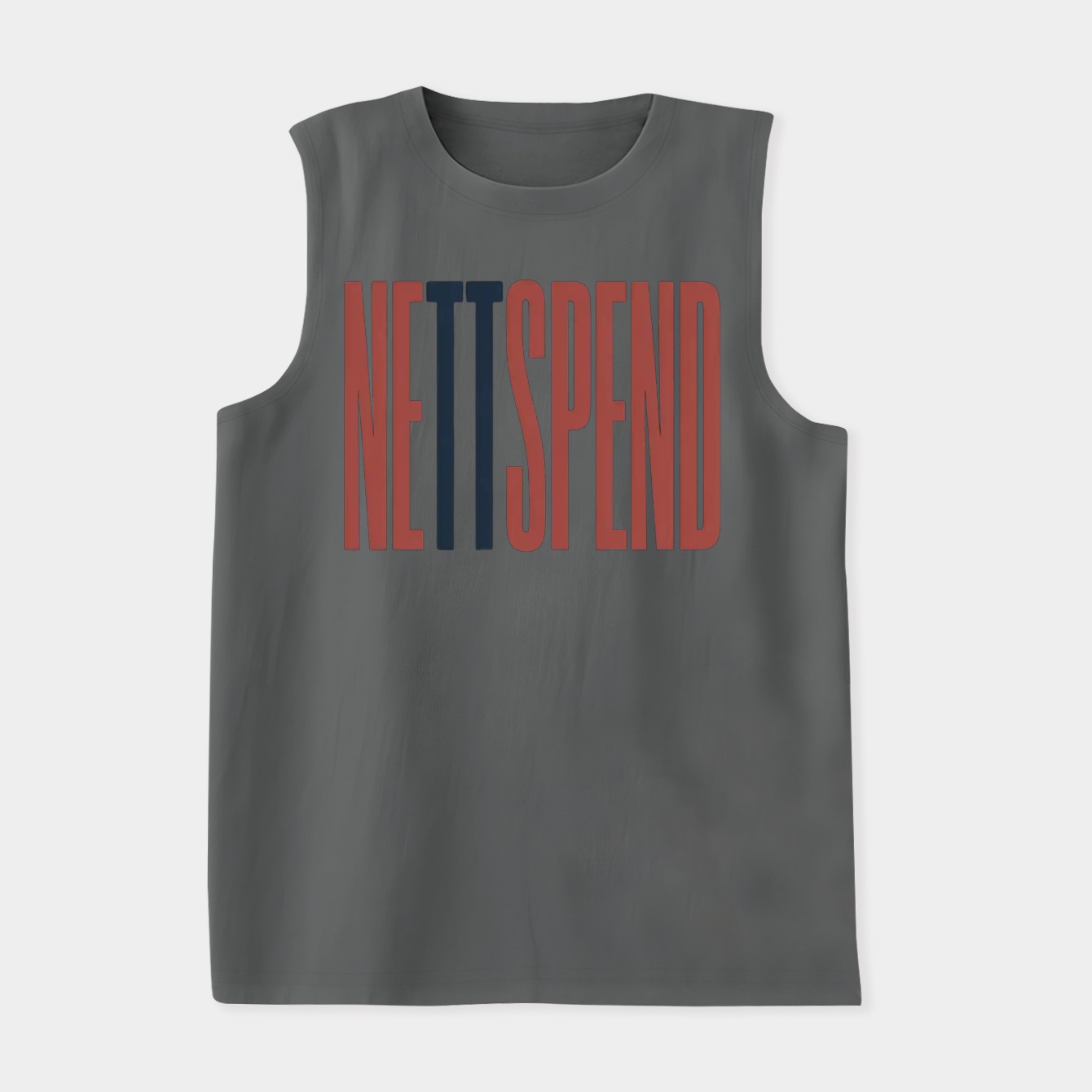 nettspend stretched text graphic Women's Soft Tank Top