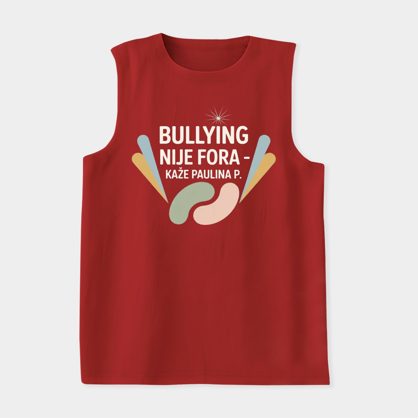 Bullying Nije Fora Retro Poster Women's Soft Tank Top