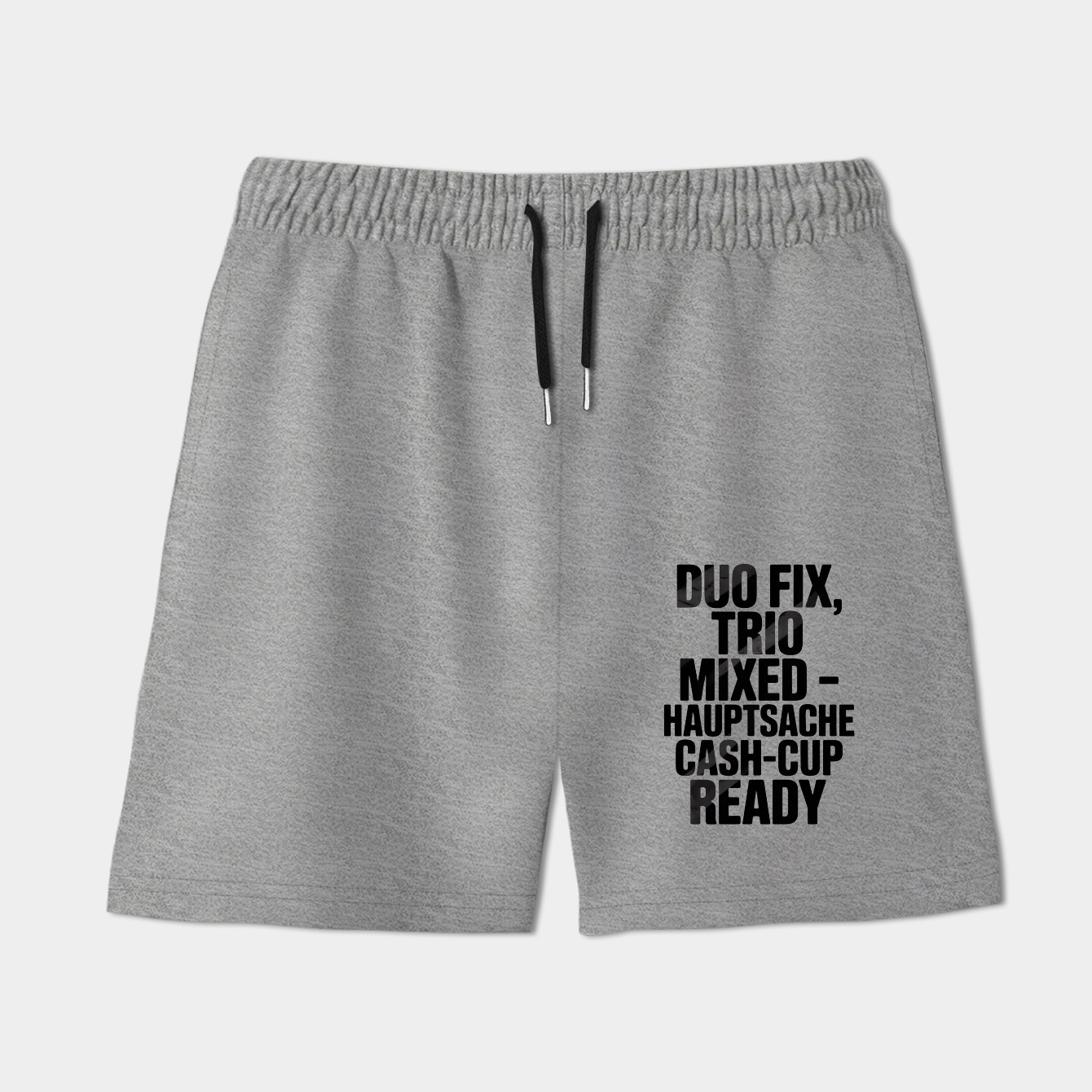 Brutalist Cash-Cup Ready Slogan Women's Shorts