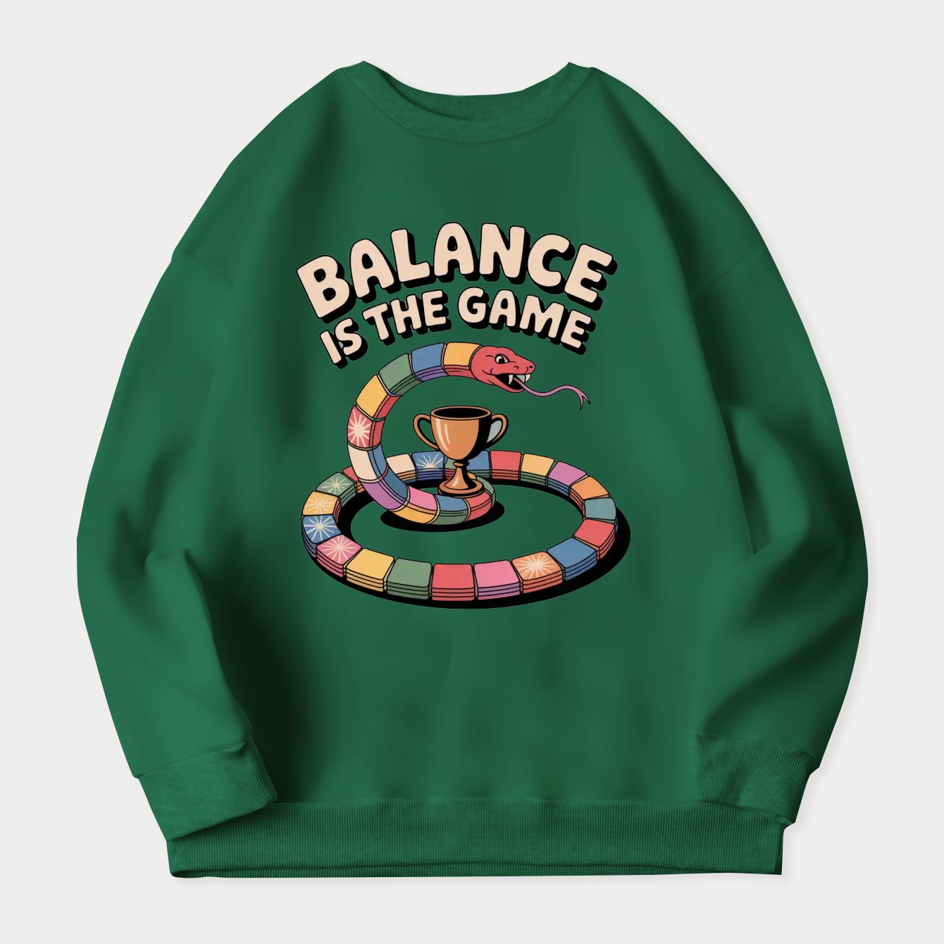 Balance Is The Game Ouroboros Women's Crewneck Sweatshirt