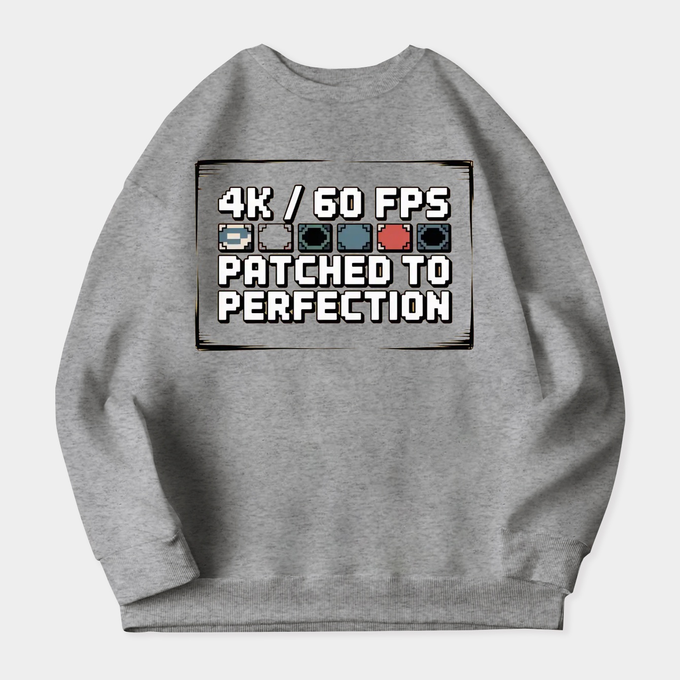 4K 60 FPS Patched Perfection Women's Crewneck Sweatshirt