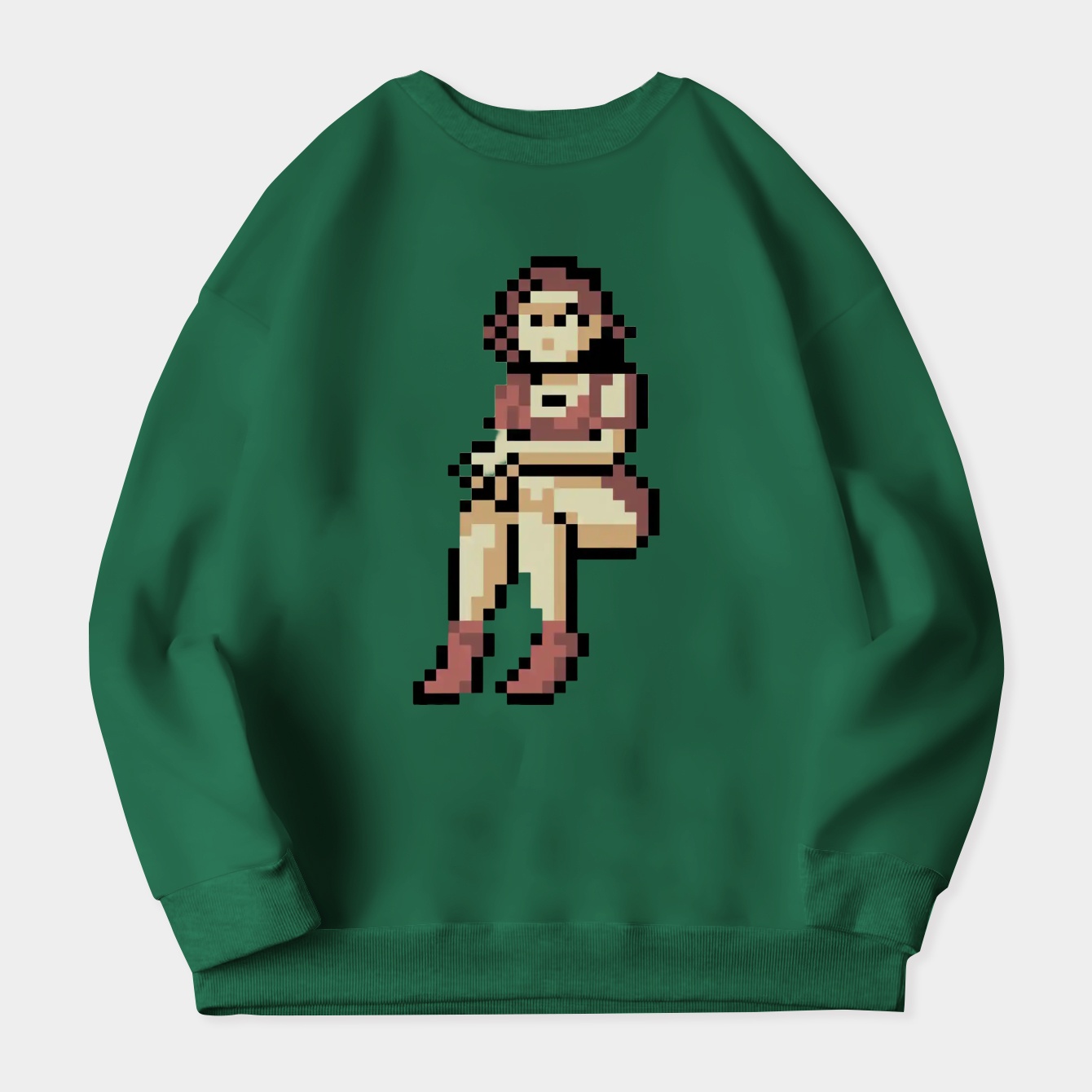 Retro PixelArt Girl X77 Women's Crewneck Sweatshirt