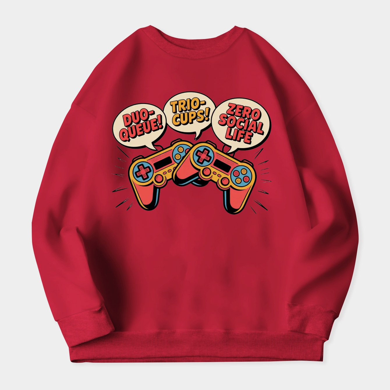 Zero Social Life Gamer Duo Women's Crewneck Sweatshirt