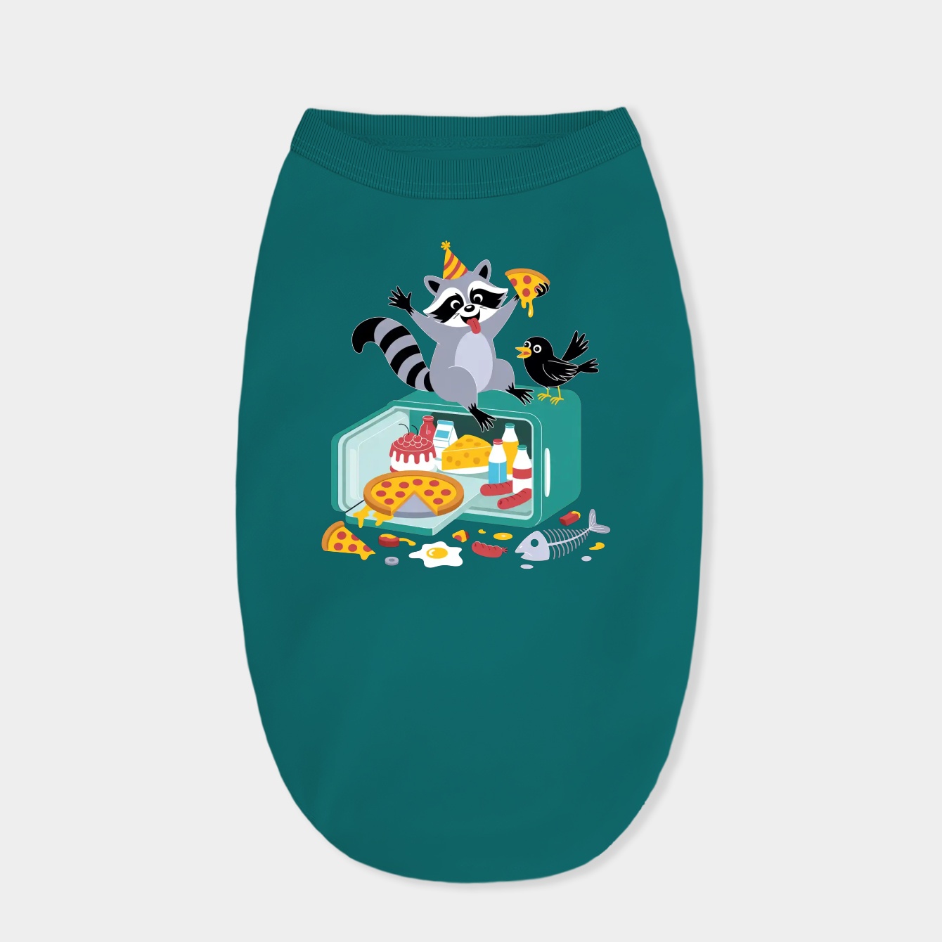 Raccoon and leftovers Dog Shirt