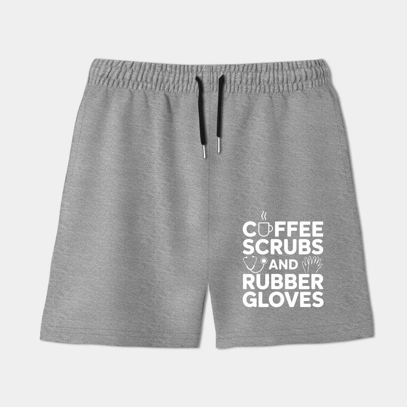 Coffee Scrubs and Rubber Gloves Funny Nursing Women's Shorts