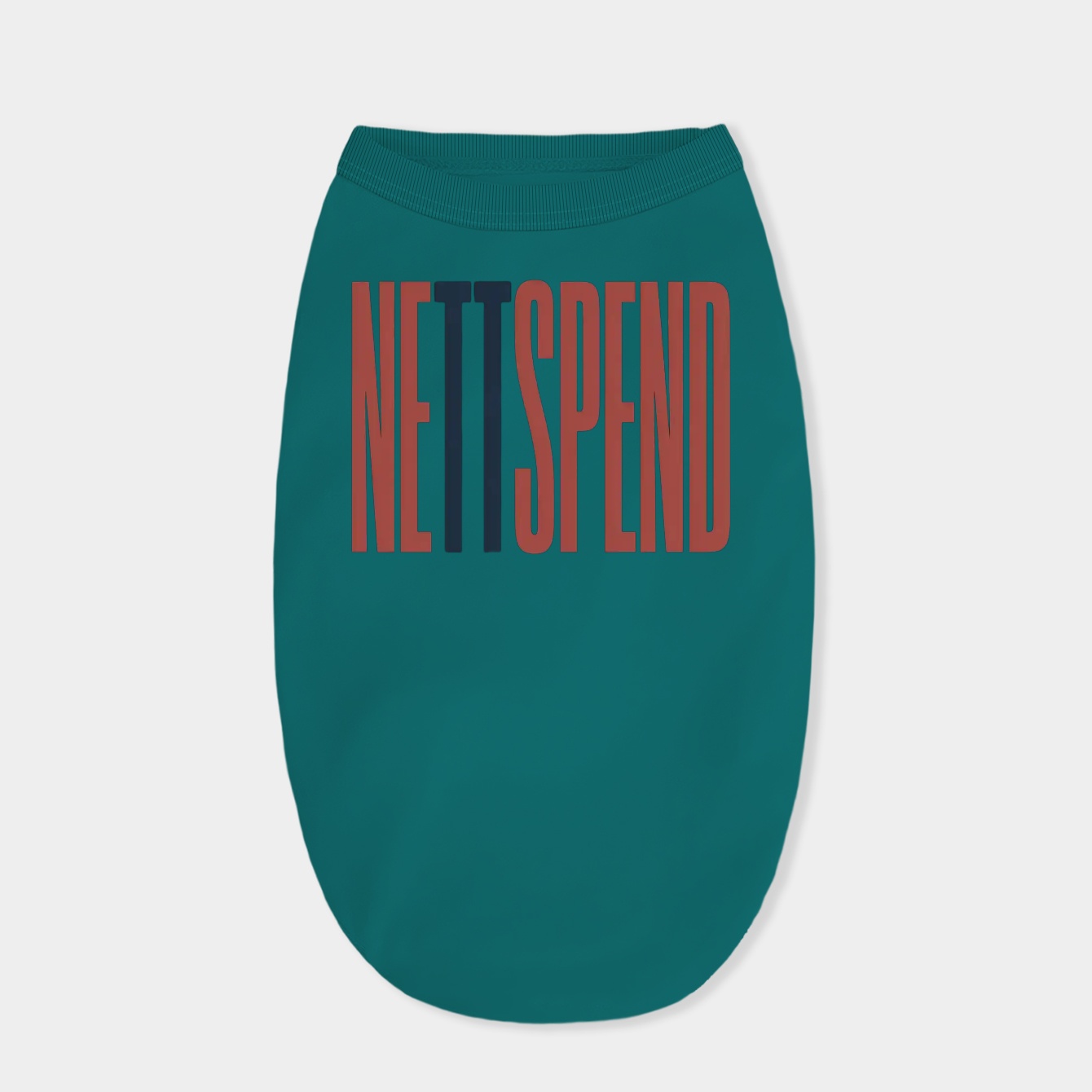 nettspend stretched text graphic Dog Shirt