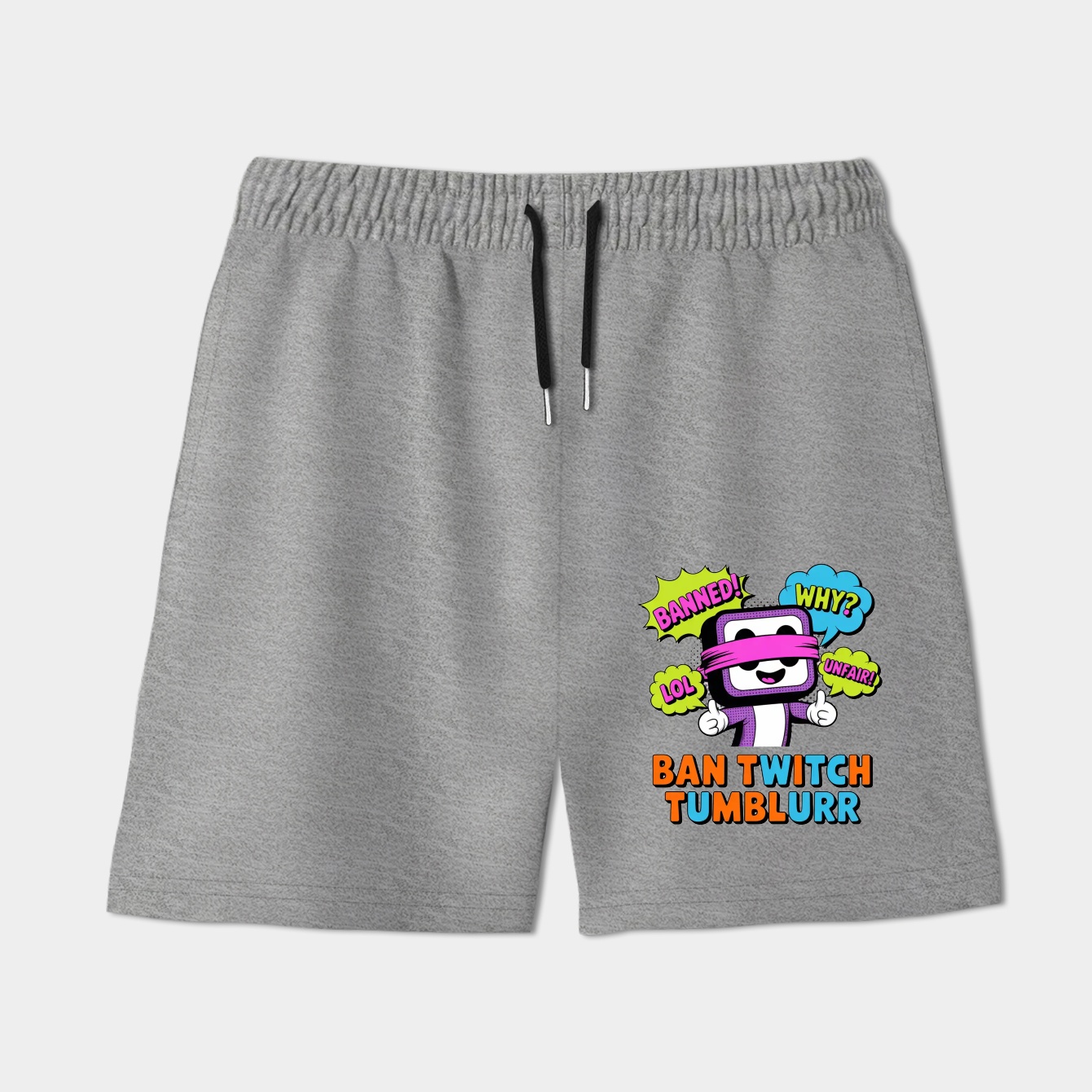 Ban Twitch Tumblurr Pop Protest Women's Shorts