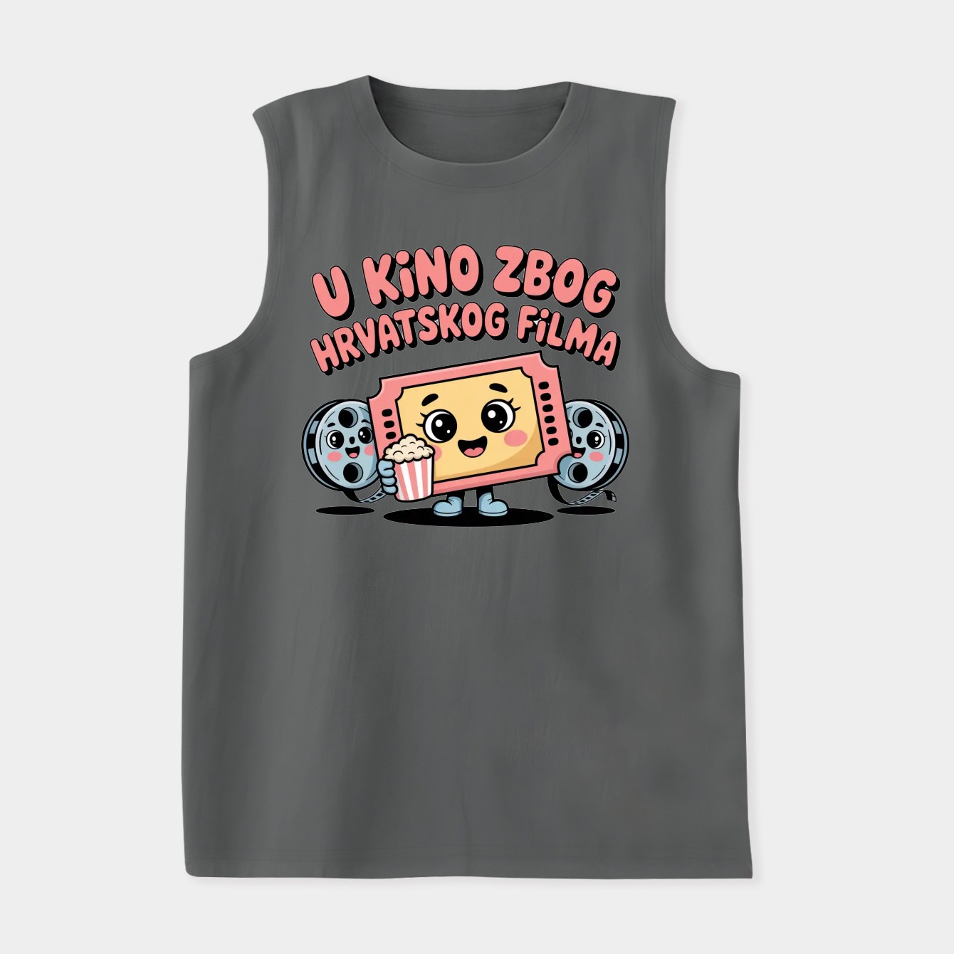 Cute Croatian Cinema Ticket Friends Women's Soft Tank Top