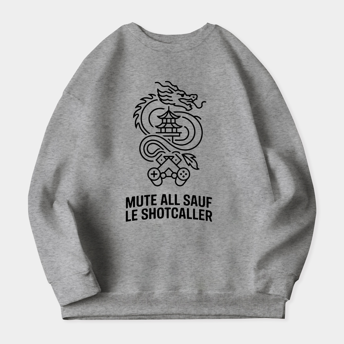 Vintage Dragon Shotcaller Gamer Emblem Women's Crewneck Sweatshirt