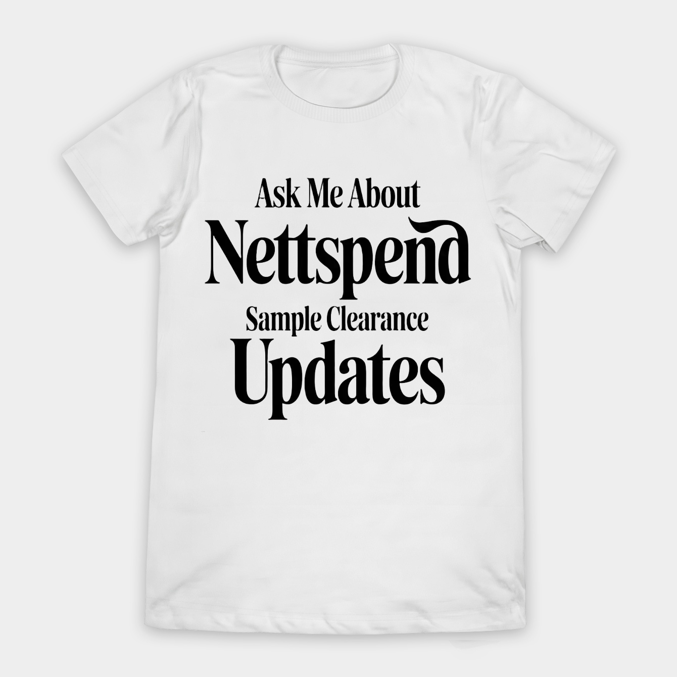 Nettspend Sample Clearance Updates Women's T-Shirt