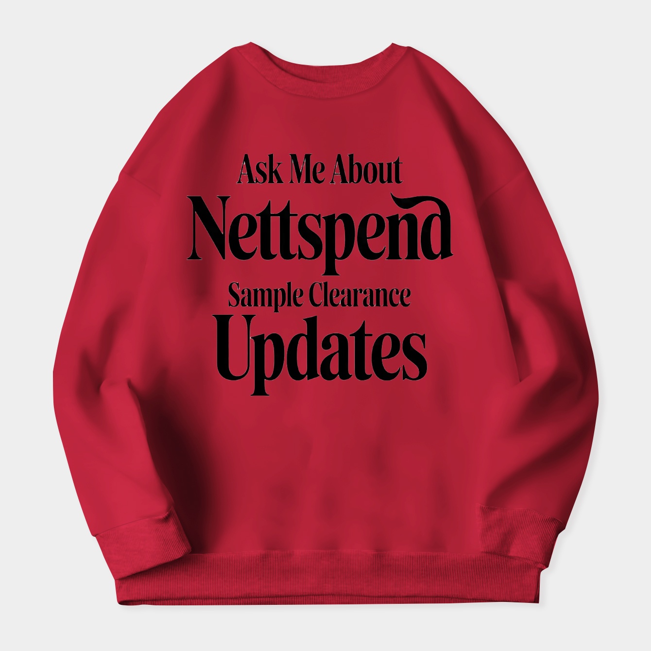 Nettspend Sample Clearance Updates Women's Crewneck Sweatshirt